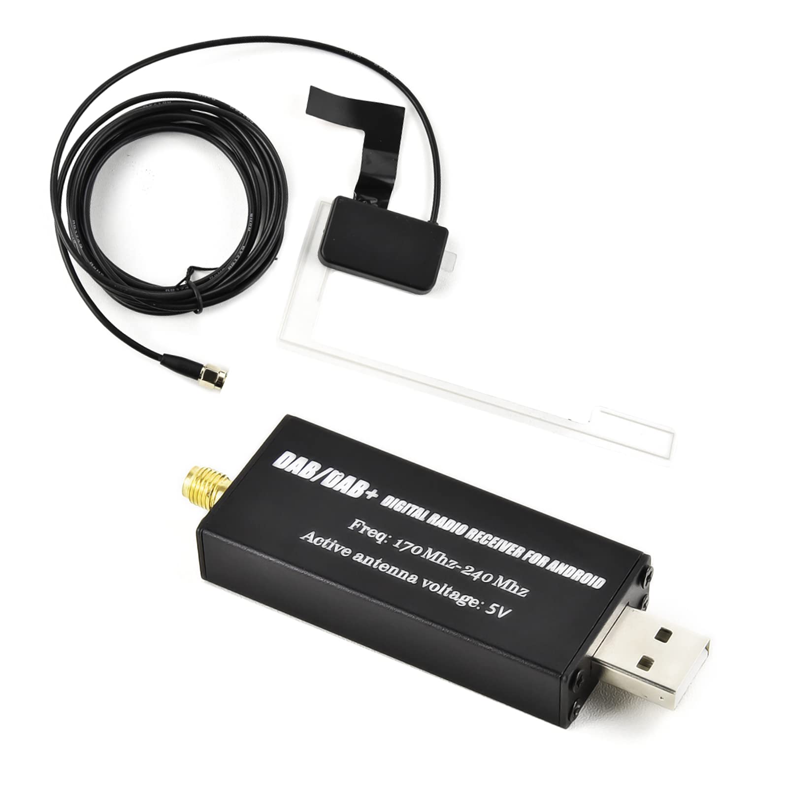 Podofo Dongle DAB/DAB+ USB con Antenna per Auto