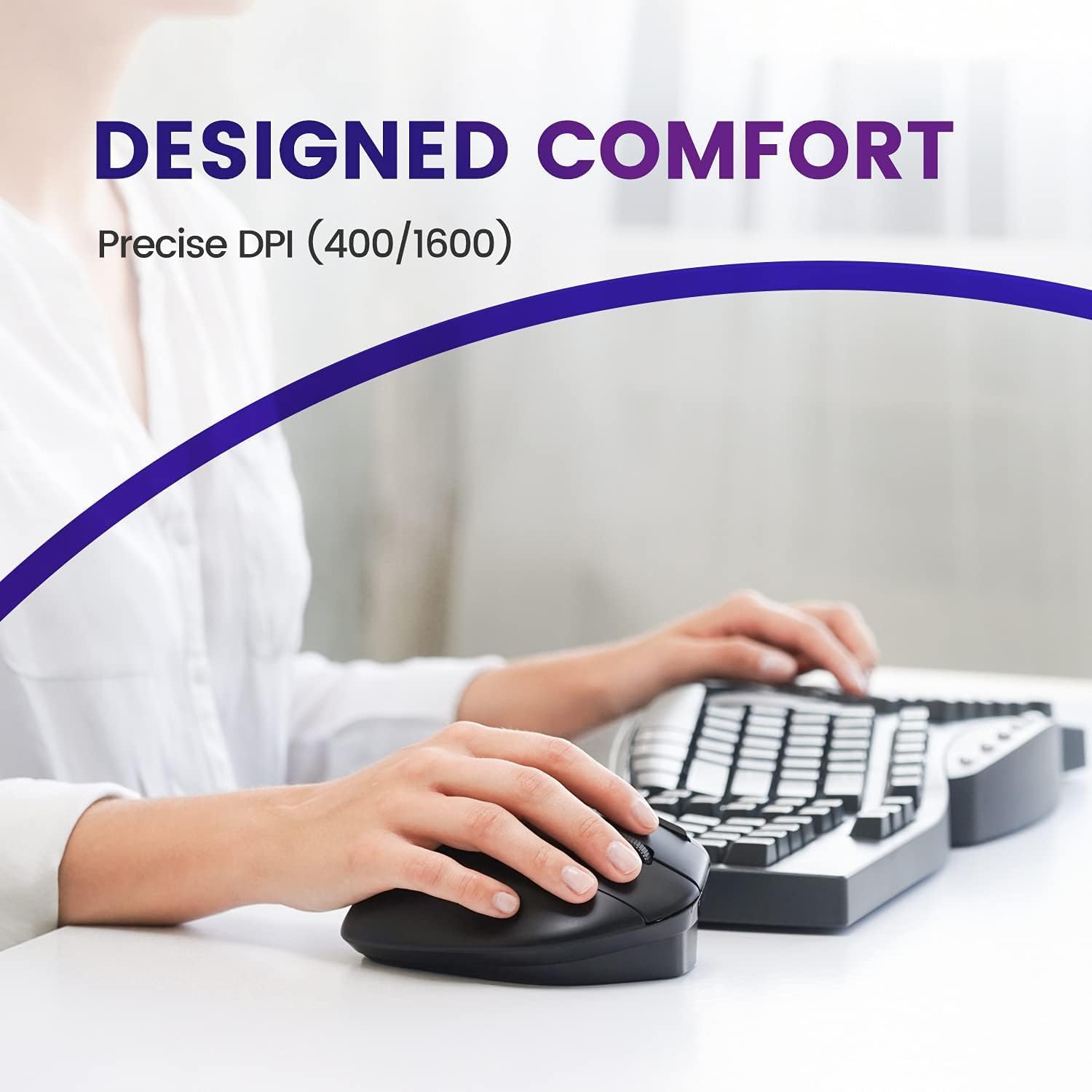 Perixx PERIMICE-720 - Mouse Ergonomico Trackball Wireless - immagine 7