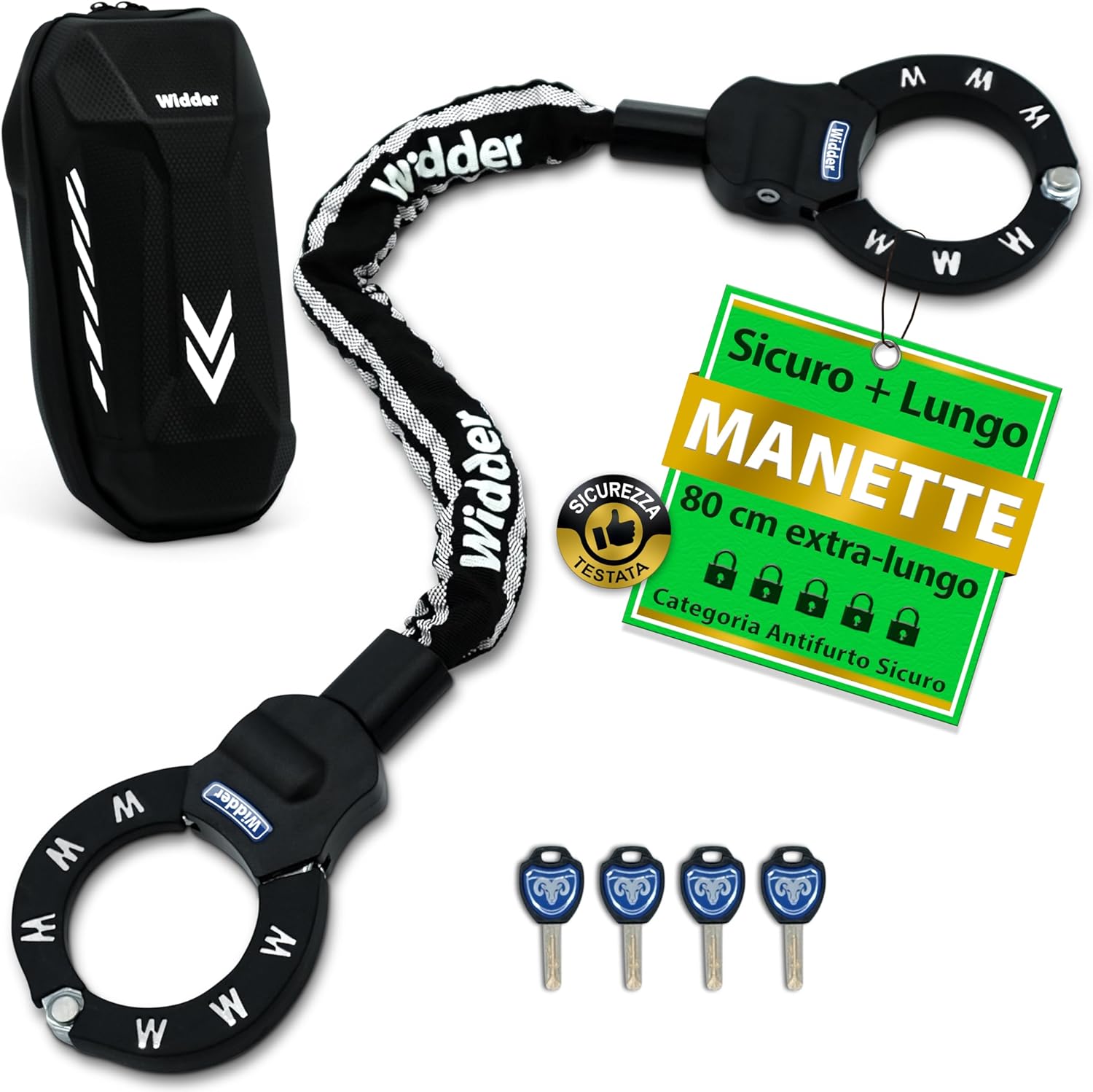 Lucchetto con Catena per Bici e Scooter - immagine 1