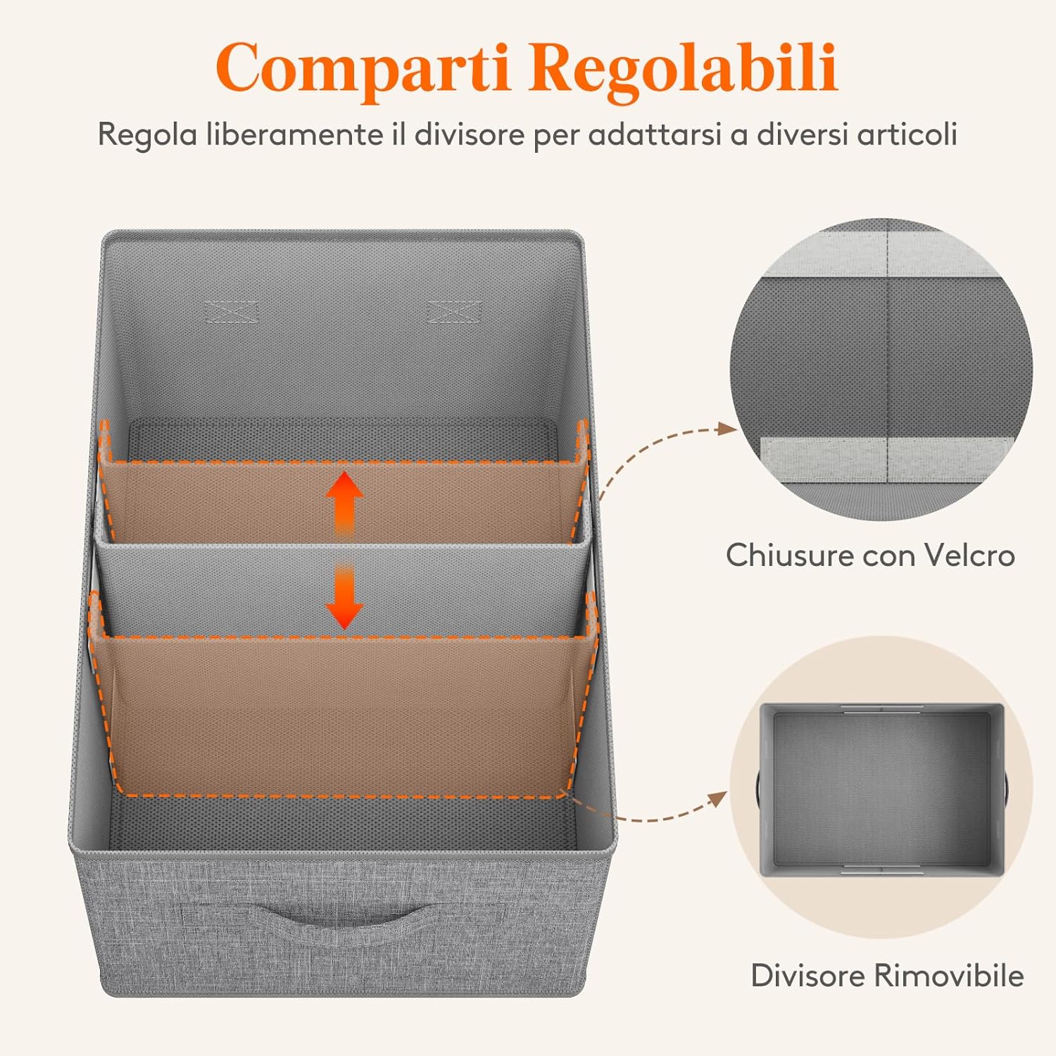 Lifewit Organizer Armadio Set di 4 Pieghevoli 20L - immagine 3