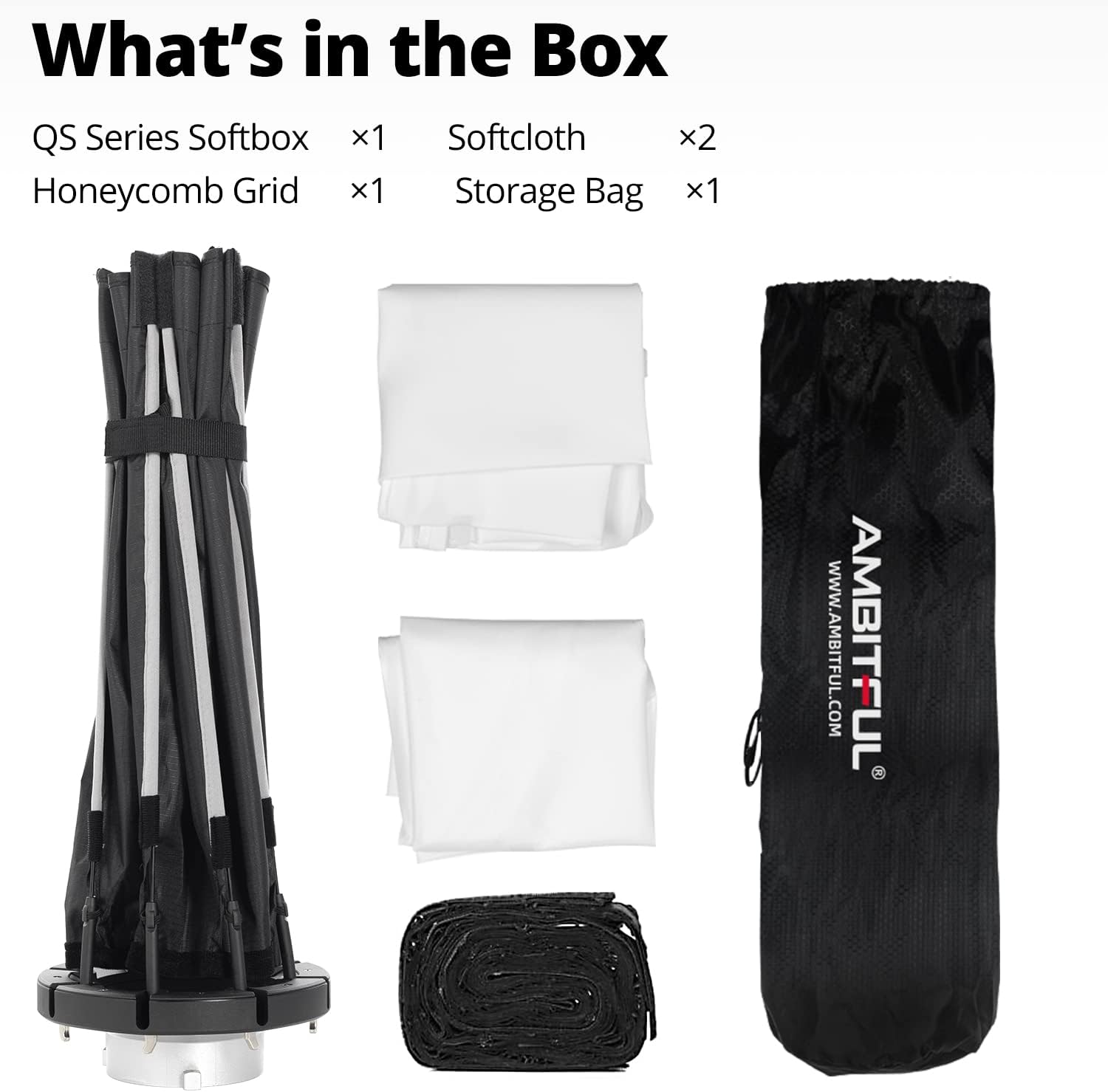 Ambitful Softbox Ottagonale 90cm Bowens Mount - immagine 2