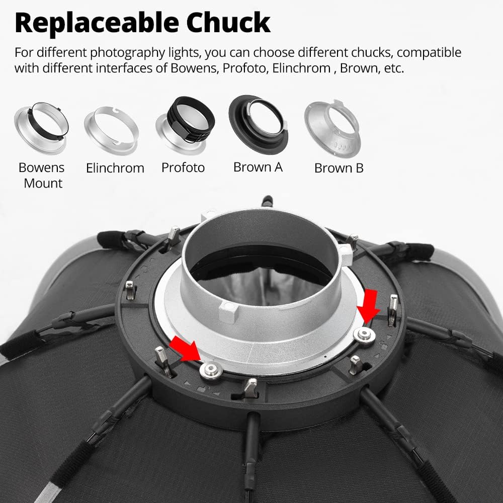 Ambitful Softbox Ottagonale 90cm Bowens Mount - immagine 3