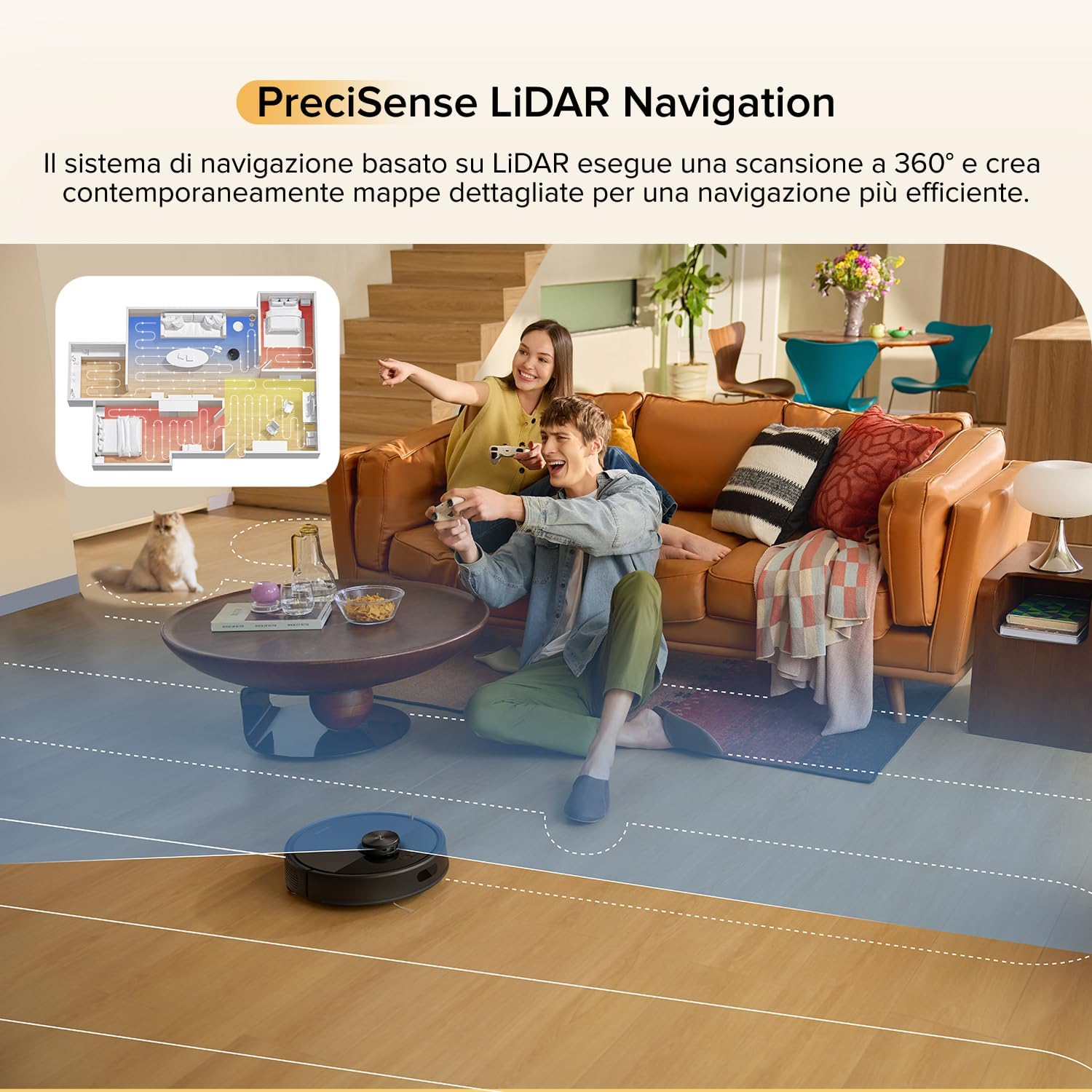 Roborock Q7 M5 Robot Aspirapolvere Lavapavimenti, Nero - immagine 8