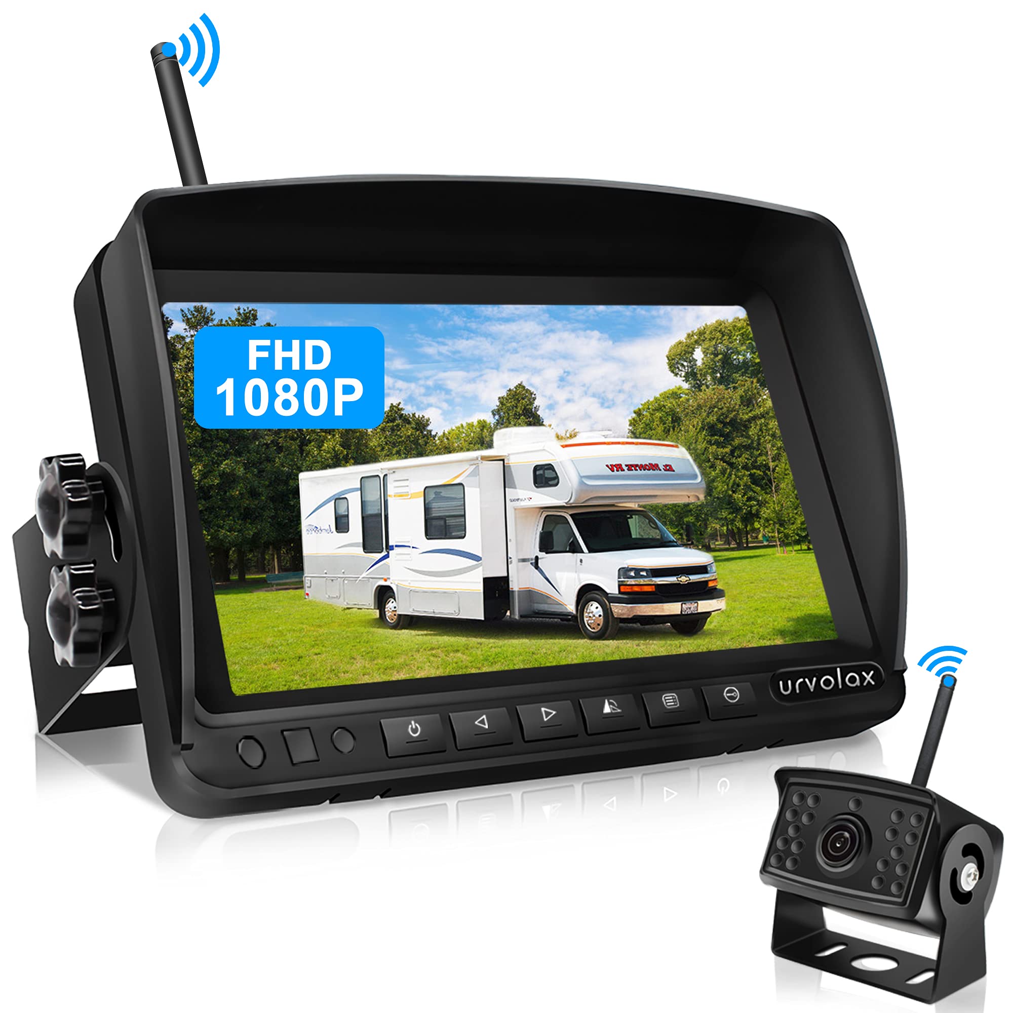 Urvolax Telecamera Retromarcia Wireless con Monitor 7"