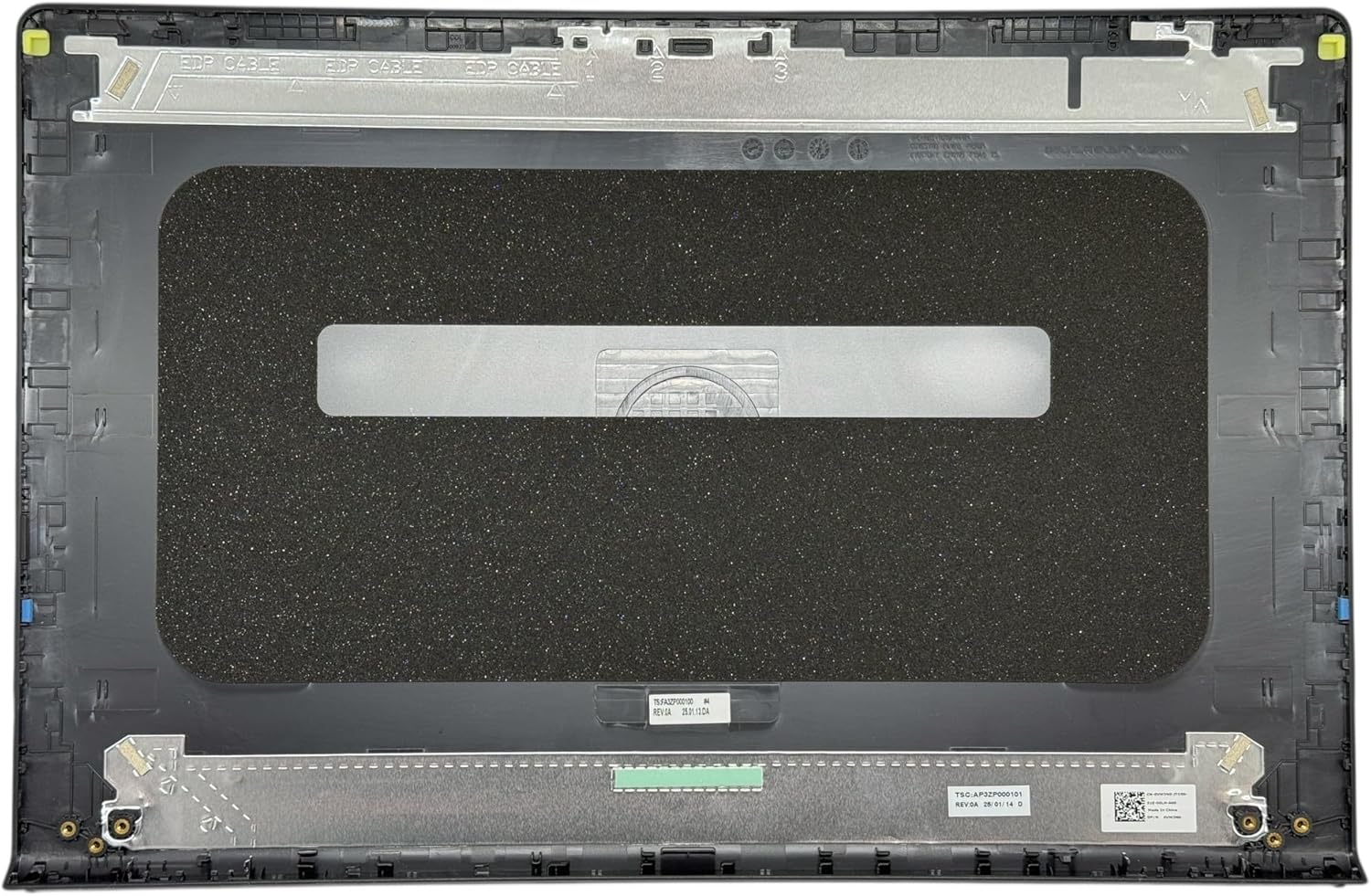 Voltaguru LCD Back Cover per Dell Inspiron 15 3510, Carbon Black - immagine 2