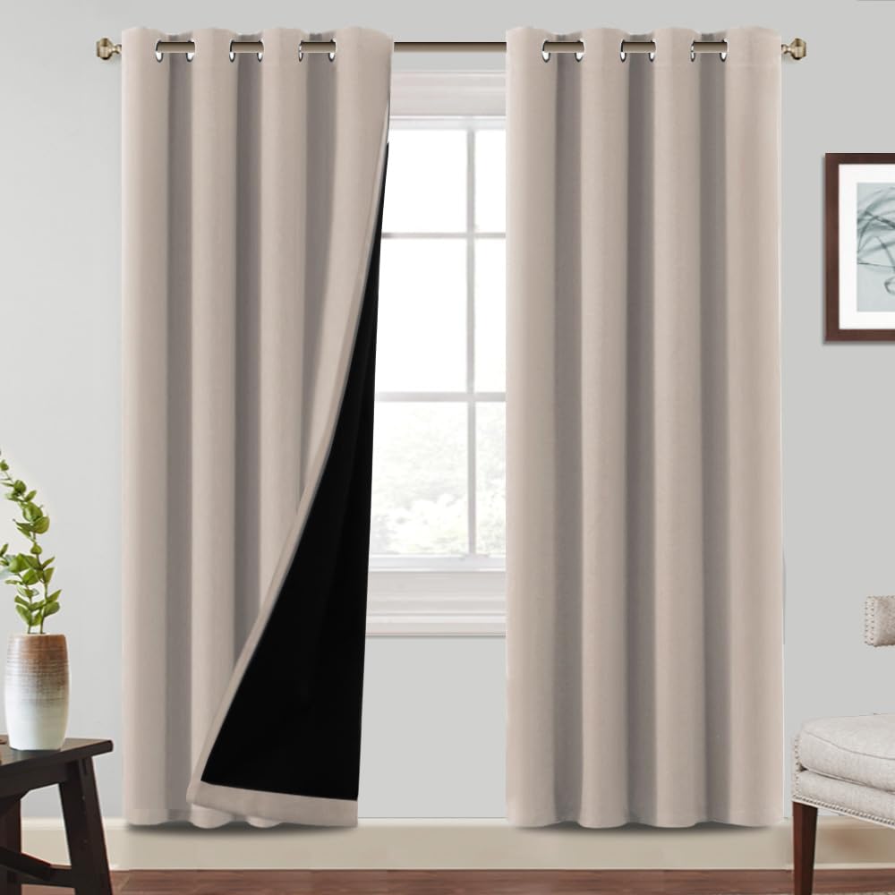 Bellahills Tenda Oscurante 2 Pezzi L140 x A240 cm, Sabbia