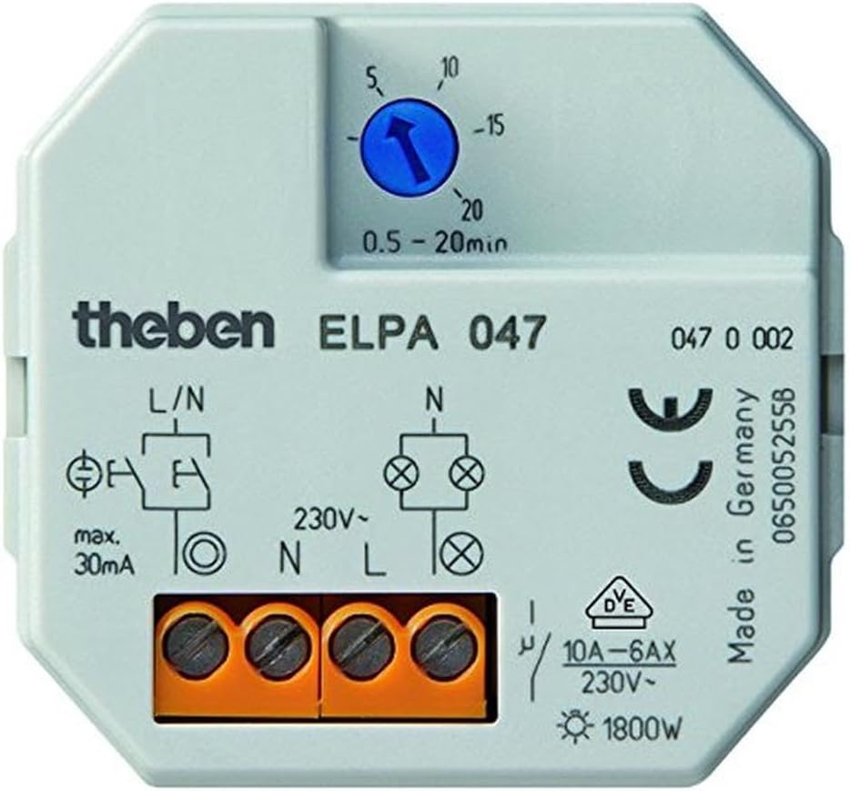 Theben 0470002, Temporizzatore luce delle scale, a scomparsa - immagine 2