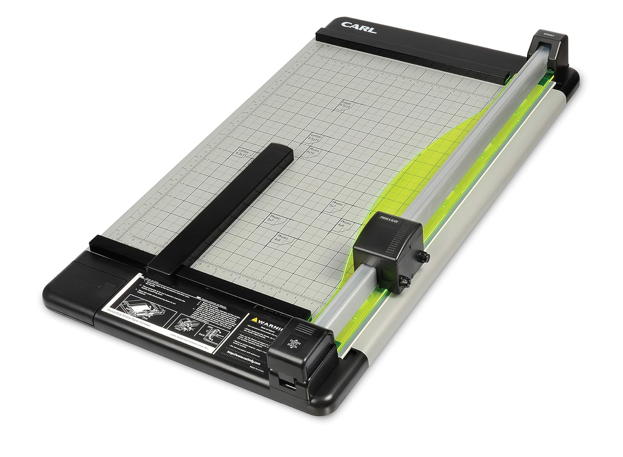 Carl taglierina per carta resistente, 30,5 cm 18-inch Black/Silver