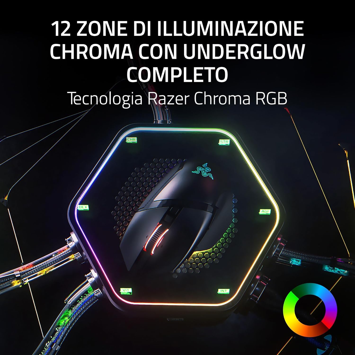Razer Basilisk V3 Pro 35K Phantom White - Mouse Gaming - immagine 6