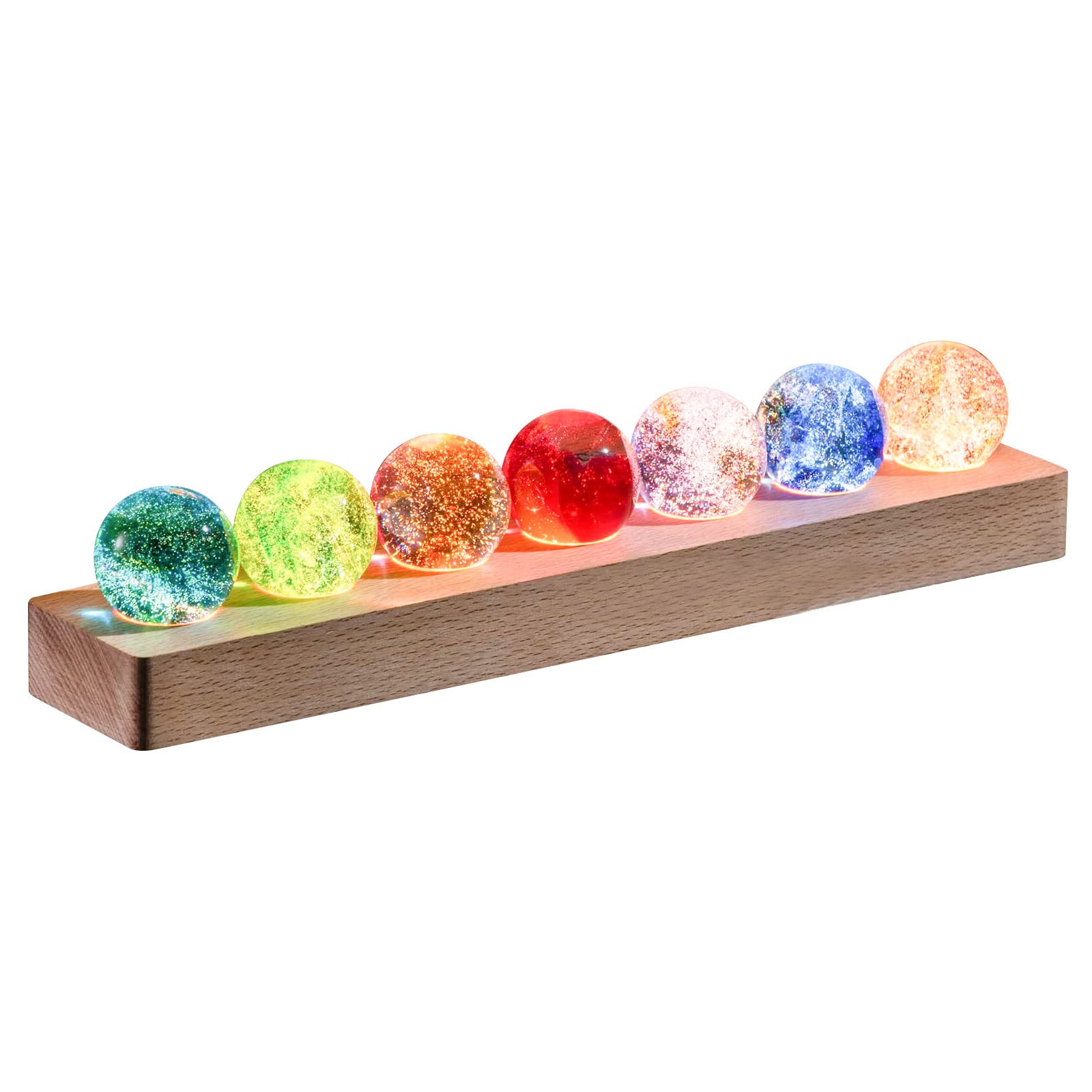 Jojocy Palla Cristallo di Vetro Colorato con LED