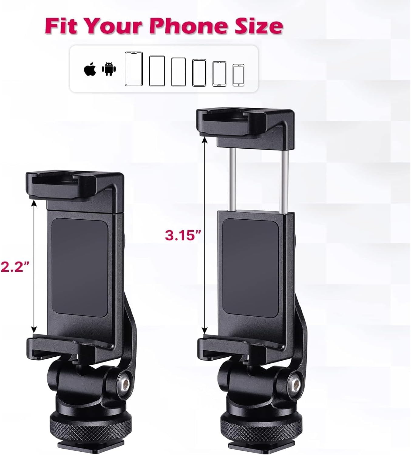 Ulanzi ST-10 - Supporto Smartphone Treppiede in Metallo - immagine 4