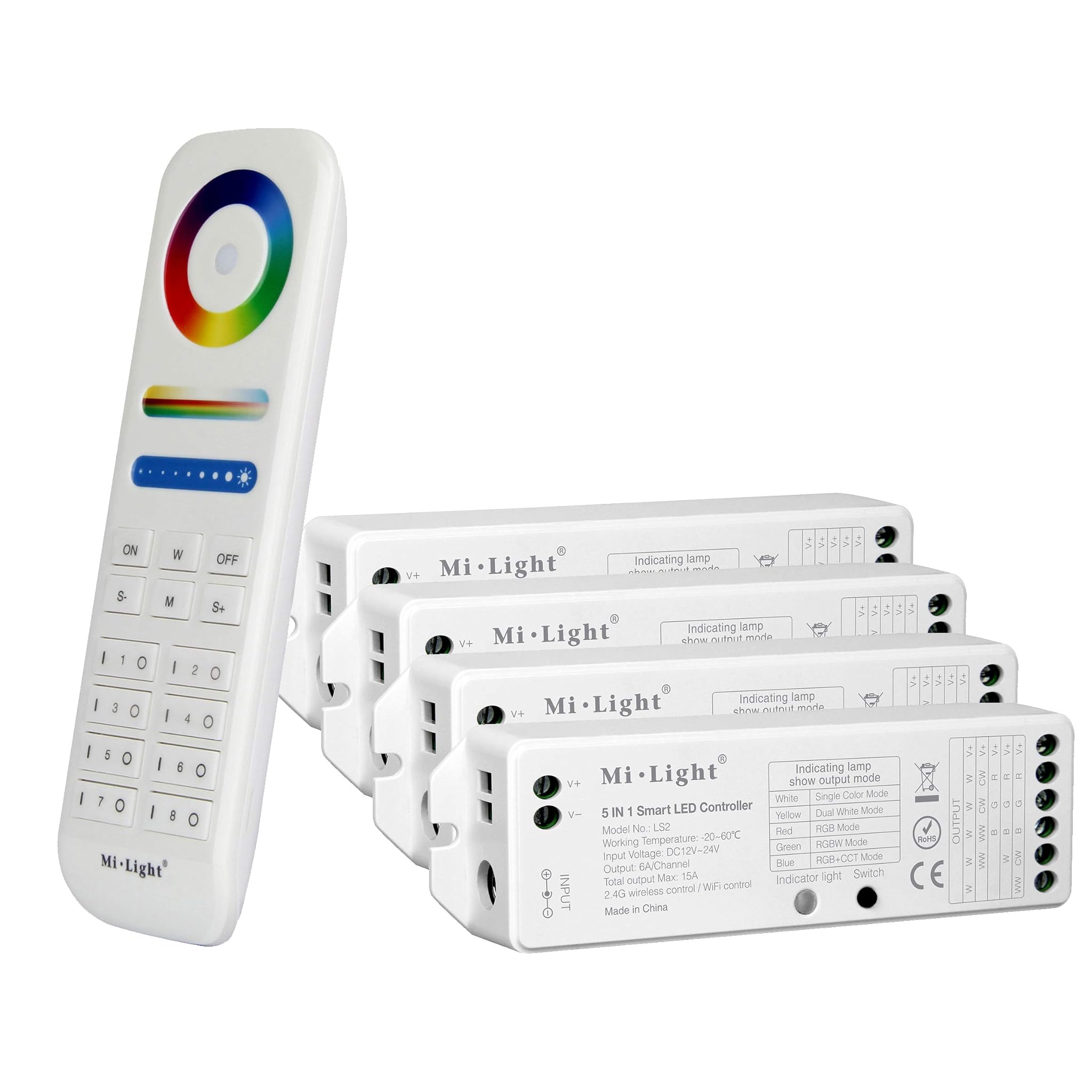 Lighteu® Milight Miboxer Remote Control Kit - 4x Controller 5in1