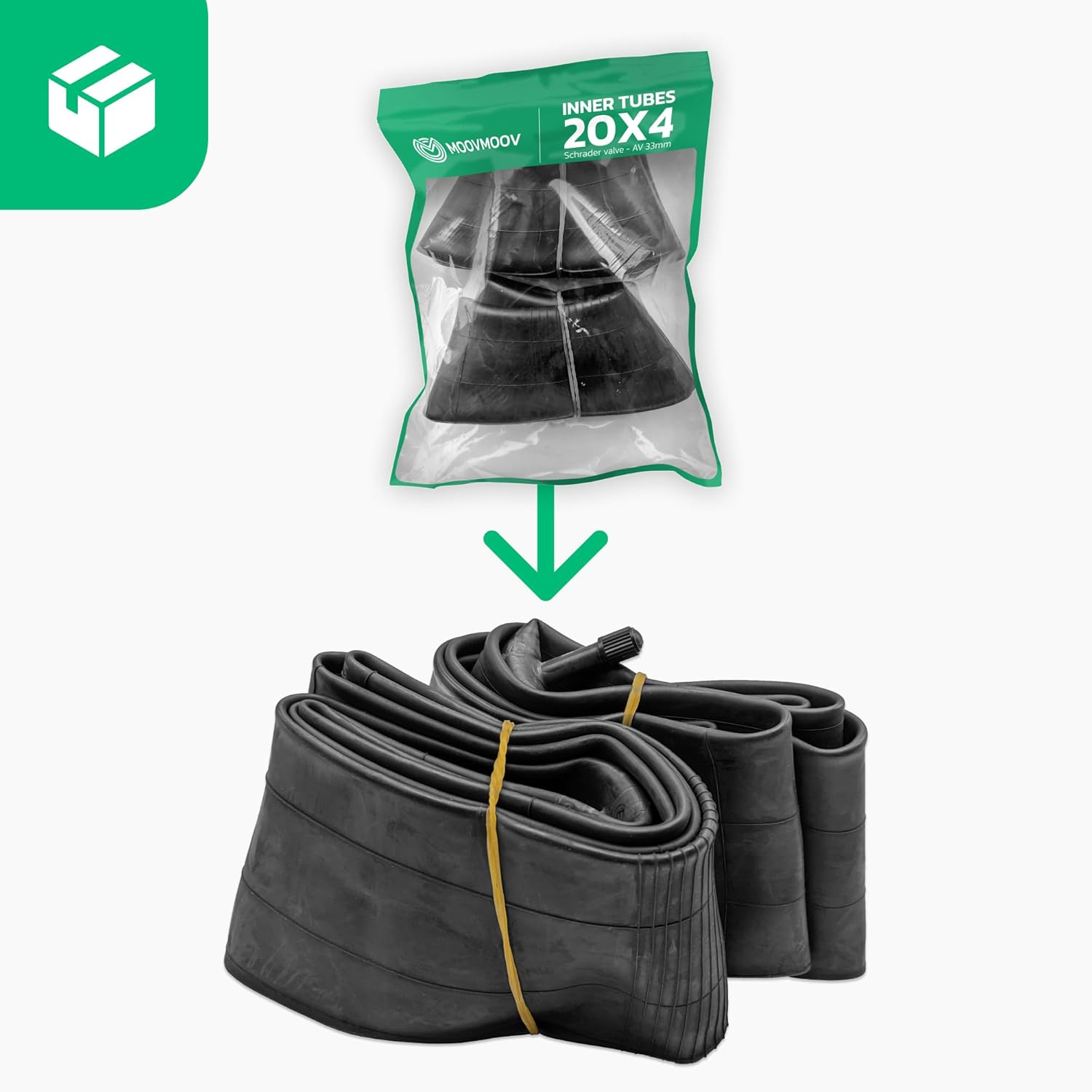 Moovmoov Camera d’Aria 20x4.0 Fat Bike (2 Pezzi) - immagine 2