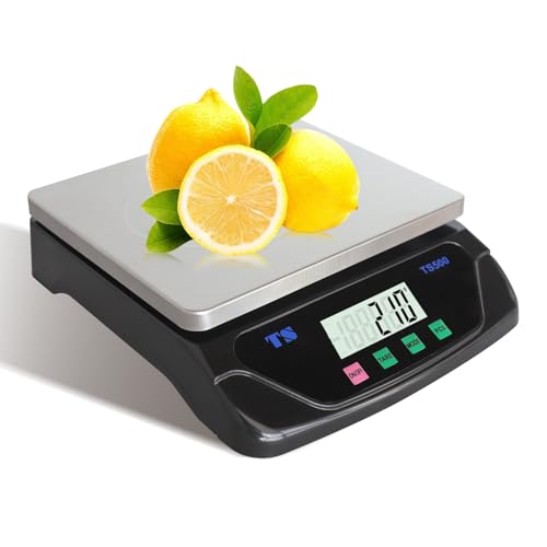 Bilancia Cucina Digitale 30 Kg con Display LCD, Nera