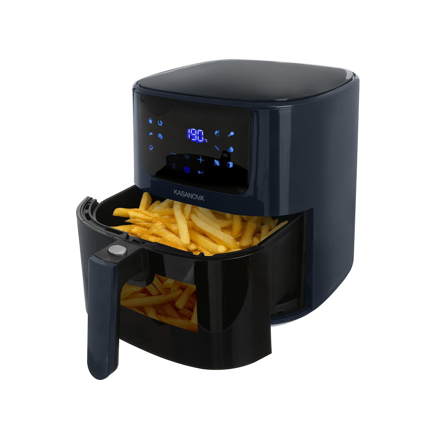 KASANOVA Friggitrice ad Aria 5L con Finestra, Blu