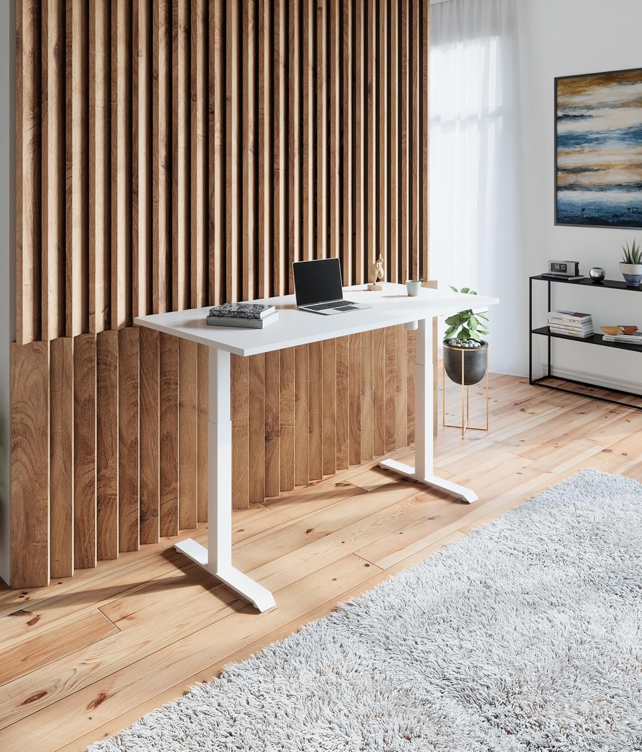 Desktronic - Piano da Tavolo 120x60cm, Bianco - immagine 2