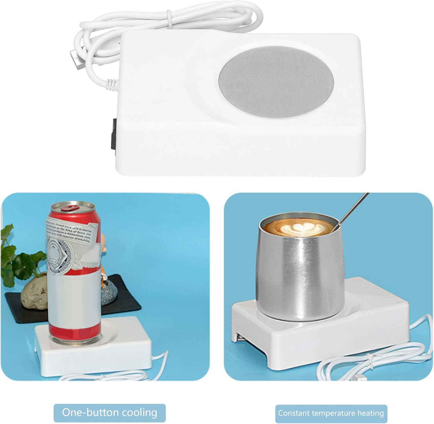 USB Scaldatazze e Raffreddatore per Scrivania 2-in-1 - immagine 7