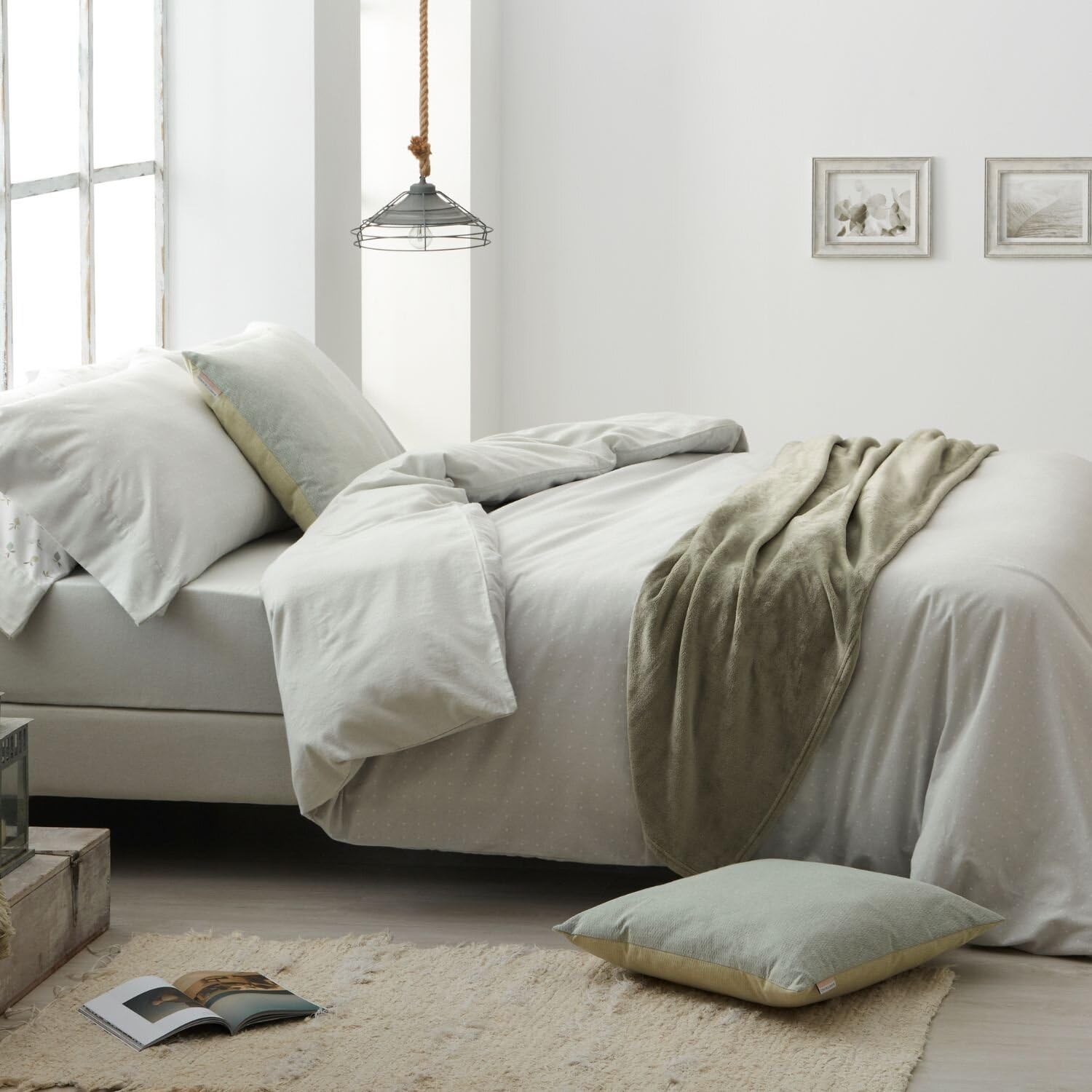 Burrito Blanco - Copripiumino Flanella Design 577, Alloro