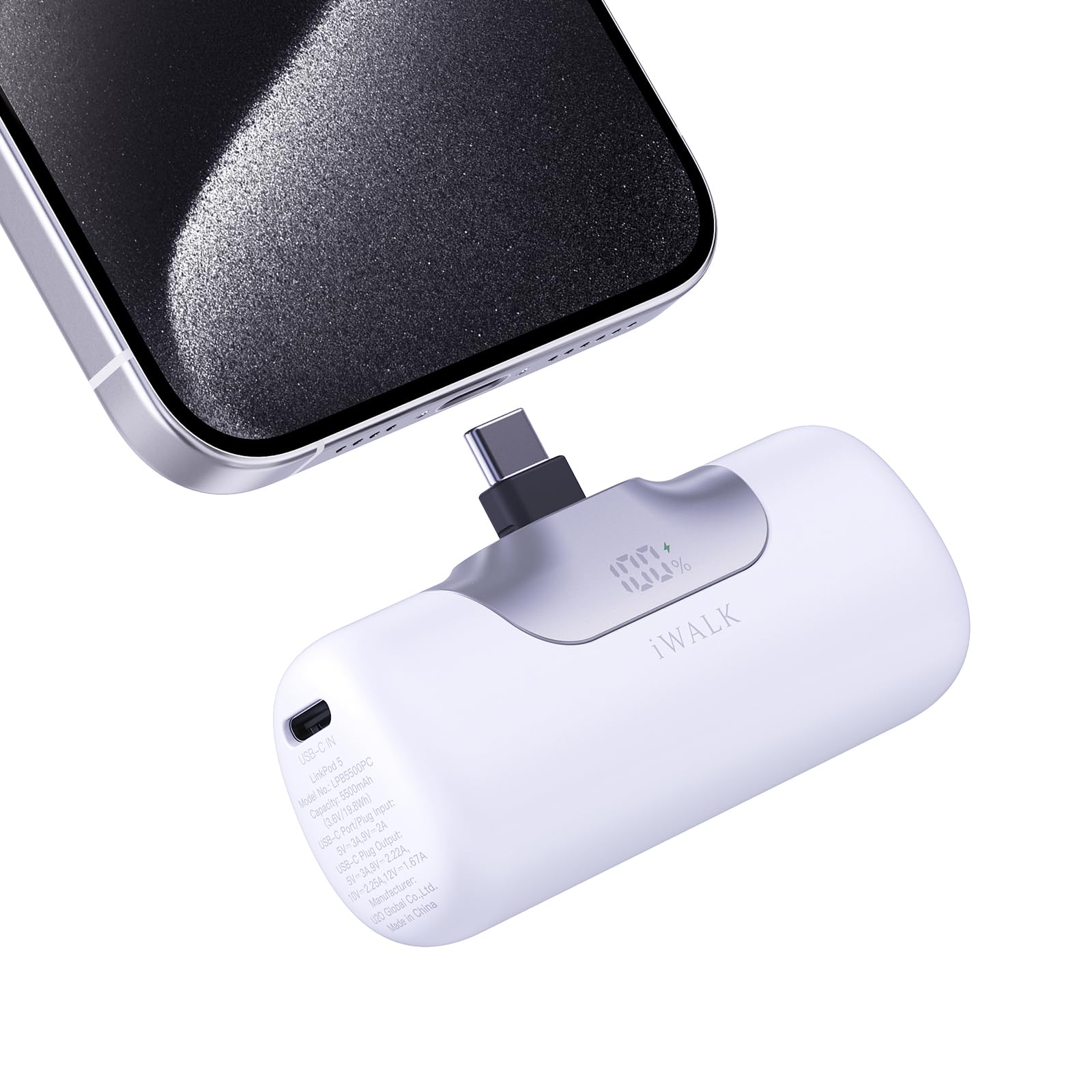 Iwalk Power Bank Mini 5500mAh USB-C 22,5W