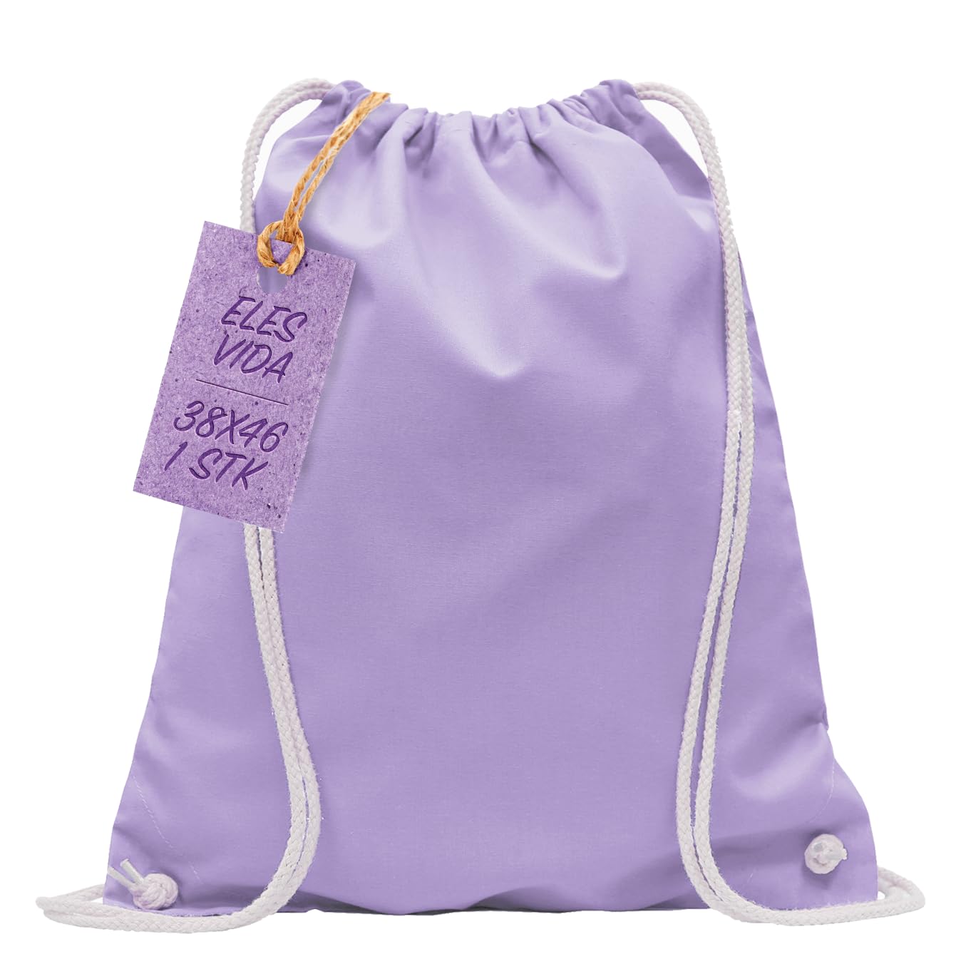 ELES VIDA Sacca in cotone da palestra, Zaino borsa in tessuto, borsa in cotone, borsa in juta Borsa in tessuto omologata OEKO-TEX®