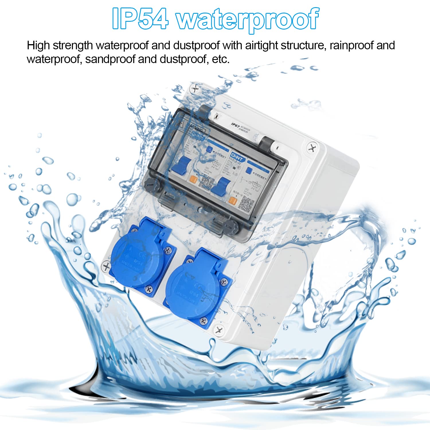 Distributore di Corrente da Parete 16A Impermeabile - immagine 3