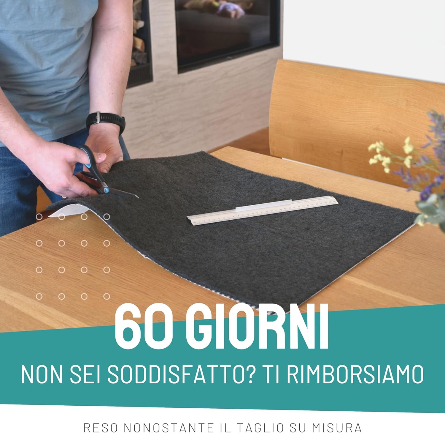 Filtro a Carbone Attivo per Cappa Aspirante, 57x47 cm - immagine 7