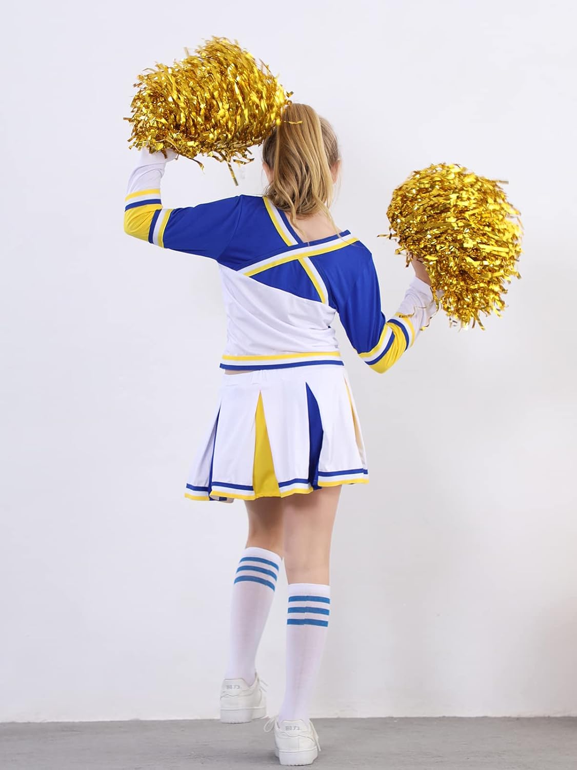 Lolanta Ragazze Costume da Cheerleader Blue Star - immagine 5