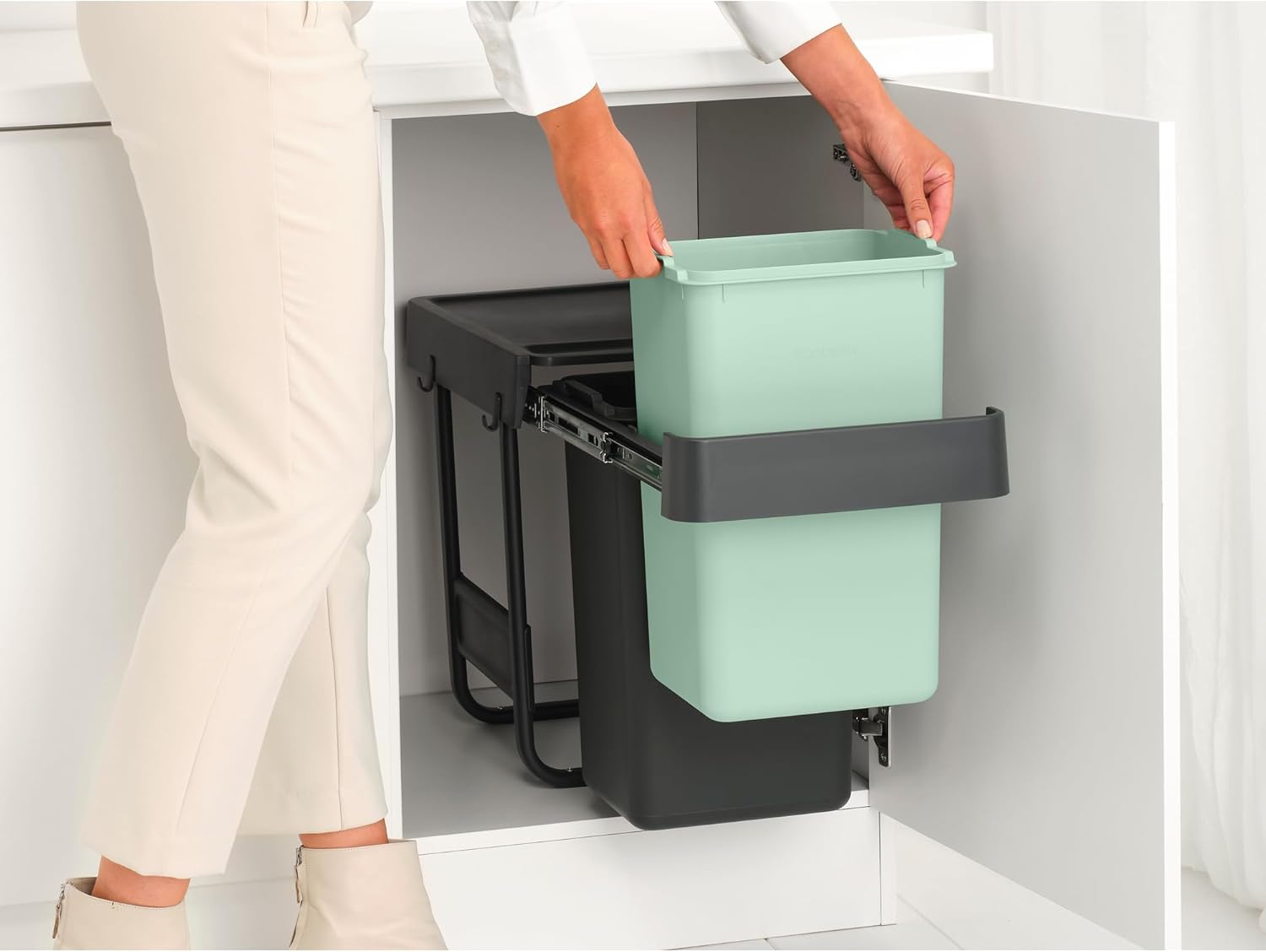 Brabantia Sort&Go Pattumiera Estraibile 2x15L - immagine 5