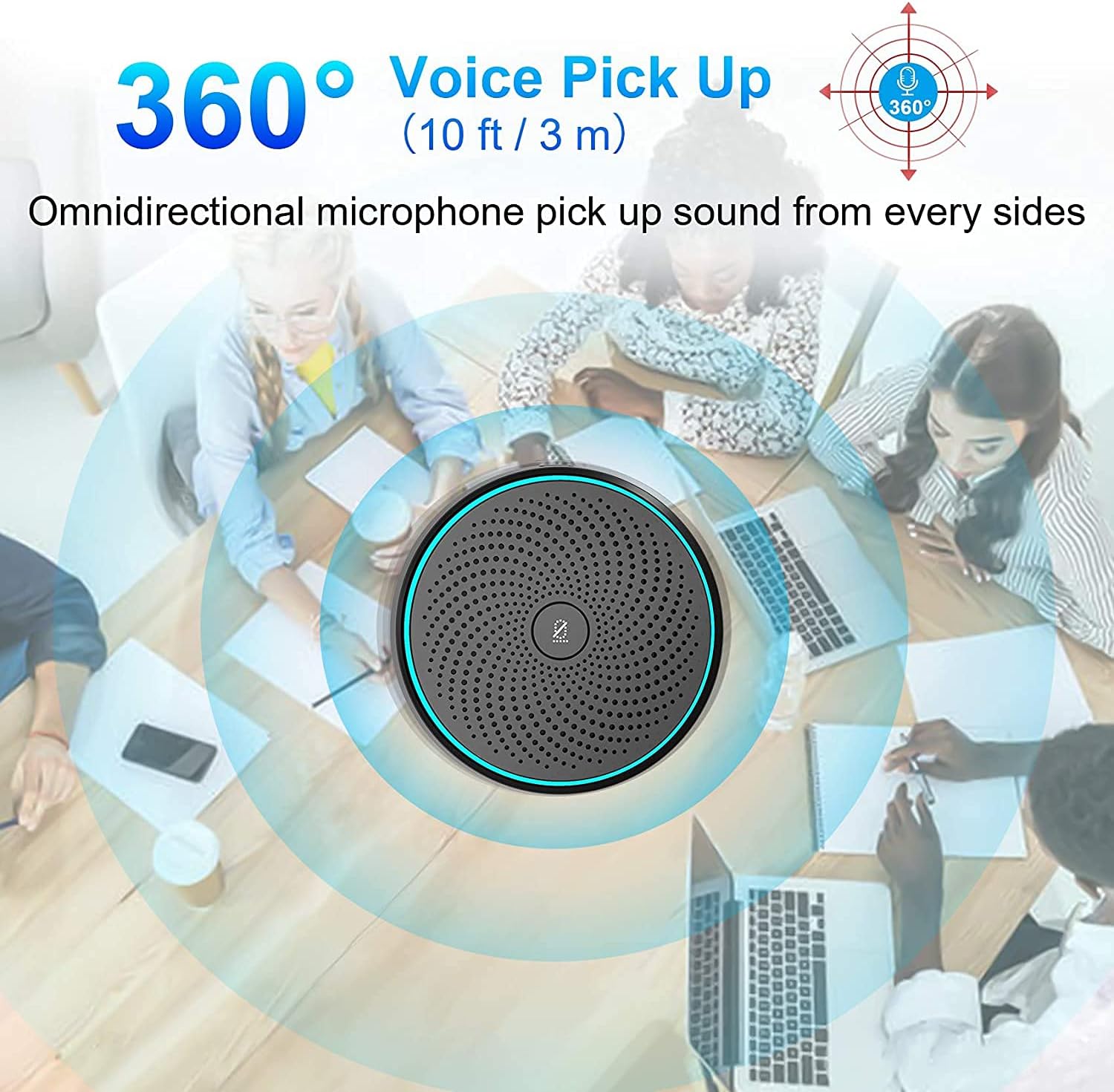 Monodeal Microfono USB per Conferenza Plug & Play - immagine 2