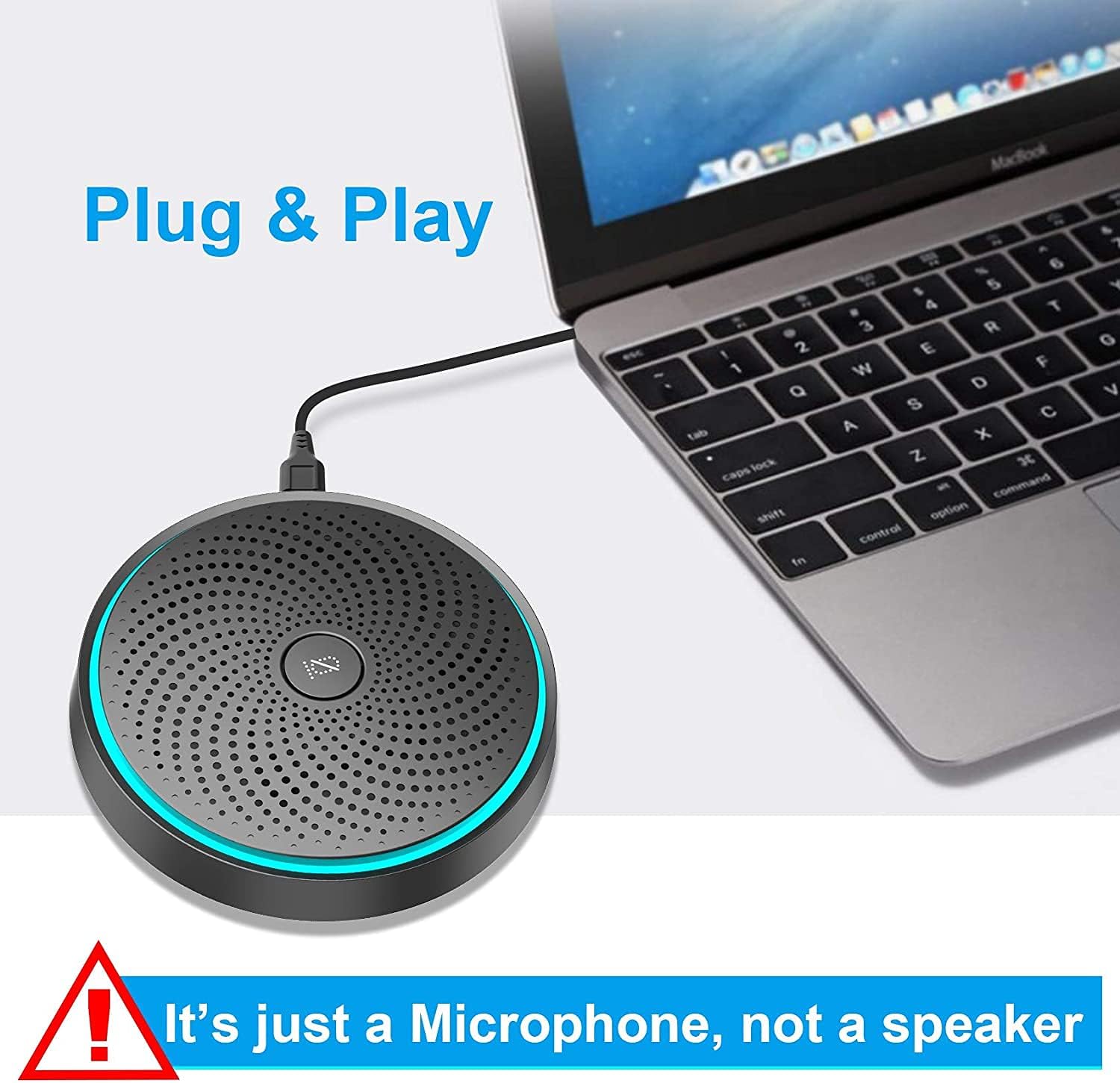 Monodeal Microfono USB per Conferenza Plug & Play - immagine 5