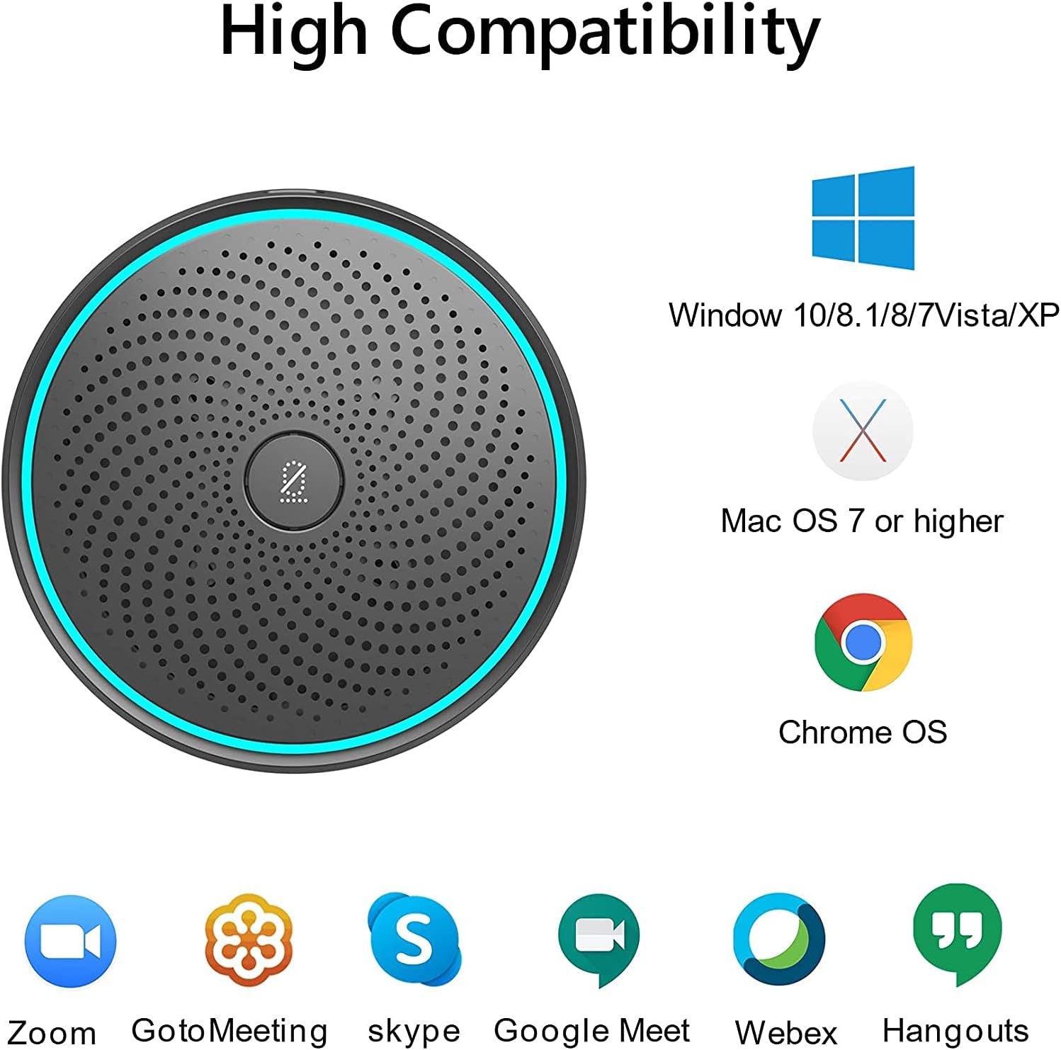 Monodeal Microfono USB per Conferenza Plug & Play - immagine 8