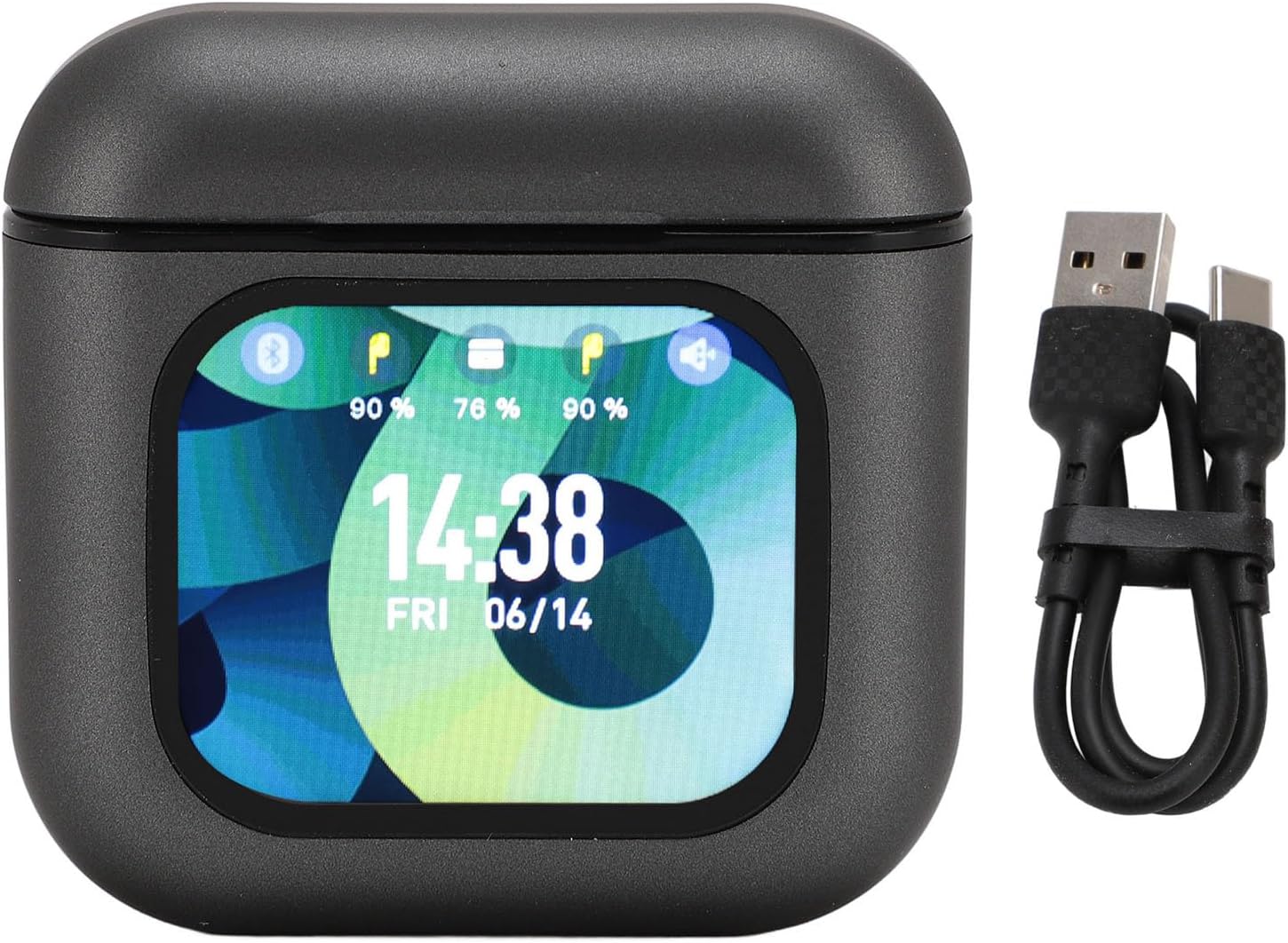 Jectse Cuffie Bluetooth con Cancellazione Rumore, BLACK - immagine 7