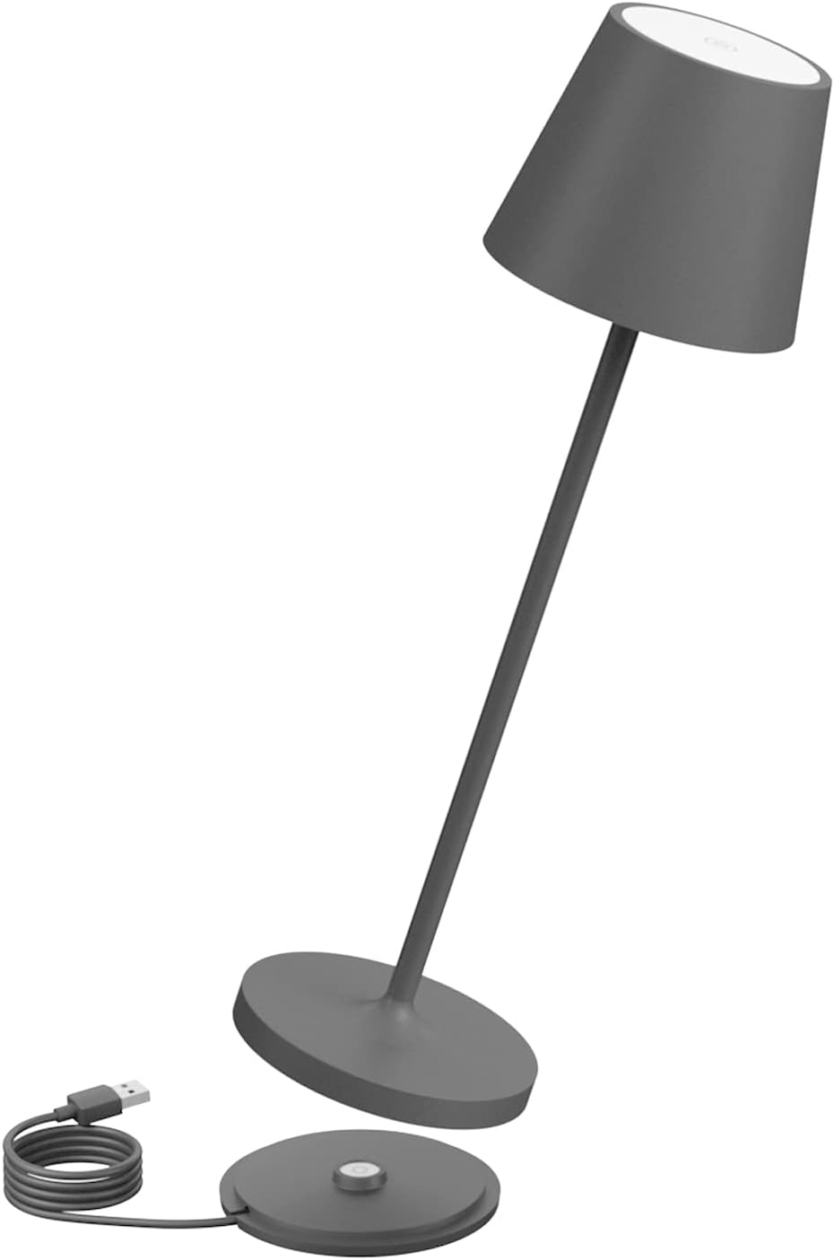 K-Bright Lampada LED da Tavolo Dimmerabile 240lm, Grigio Scuro - immagine 1