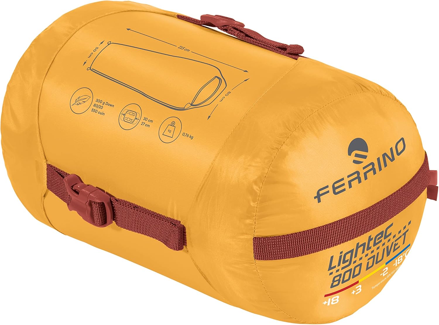 Ferrino Lightech 800 Duvet RDS Down - Sacco a Pelo, Artisan Gold - immagine 3