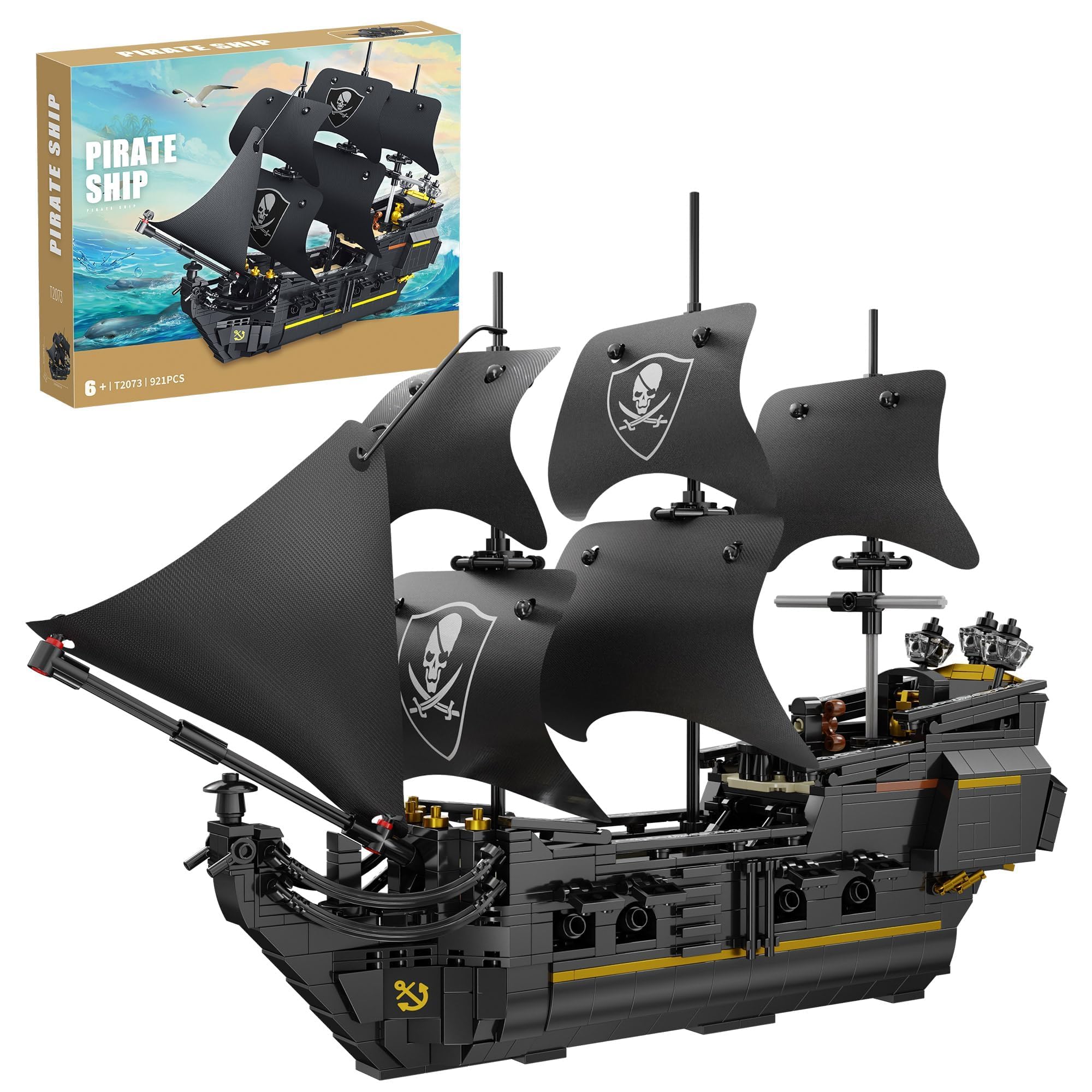 Nave Pirata Perla Nera - Set Costruzione 921 Pezzi