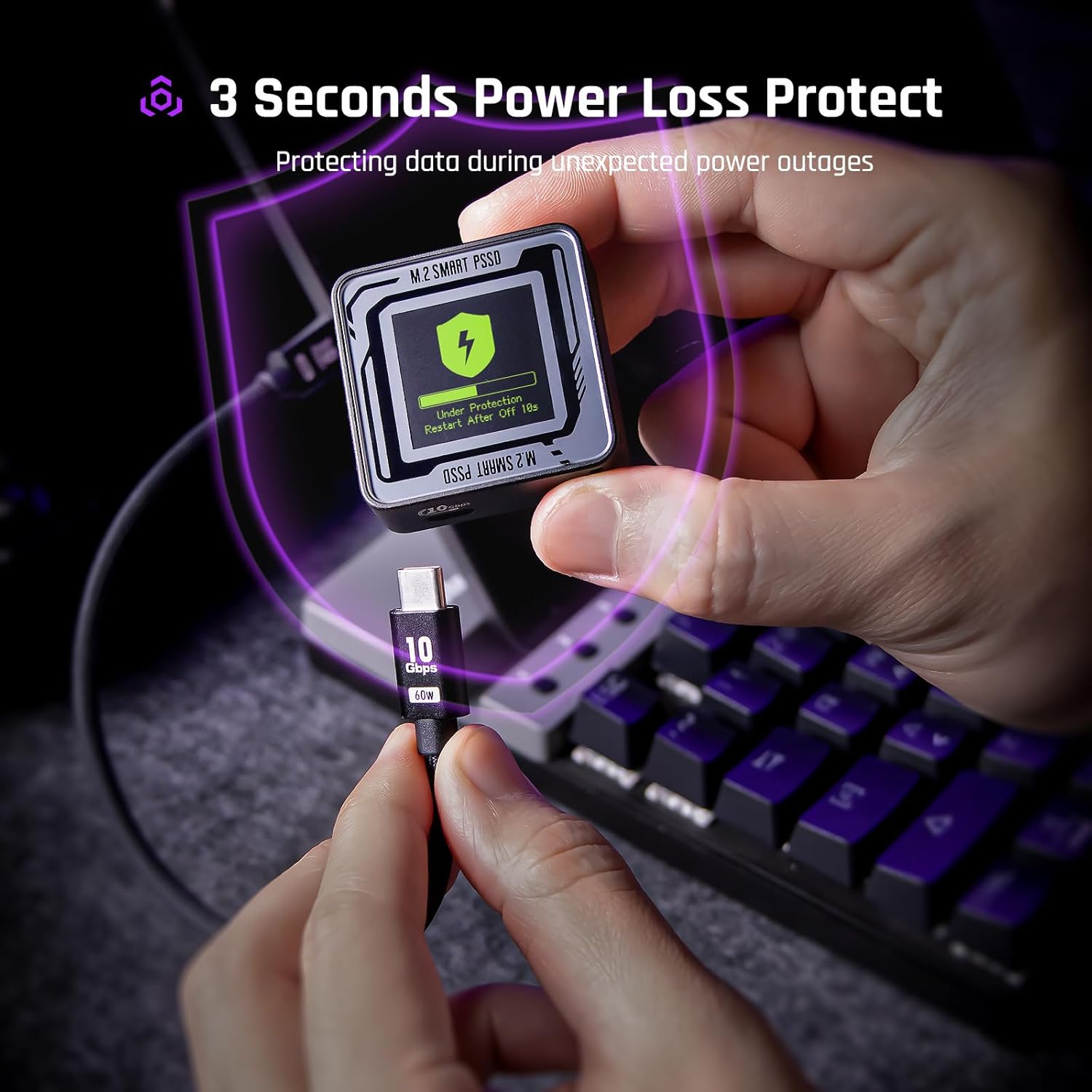 Dockcase SSD Portatile Tascabile 1TB USB-C - immagine 4