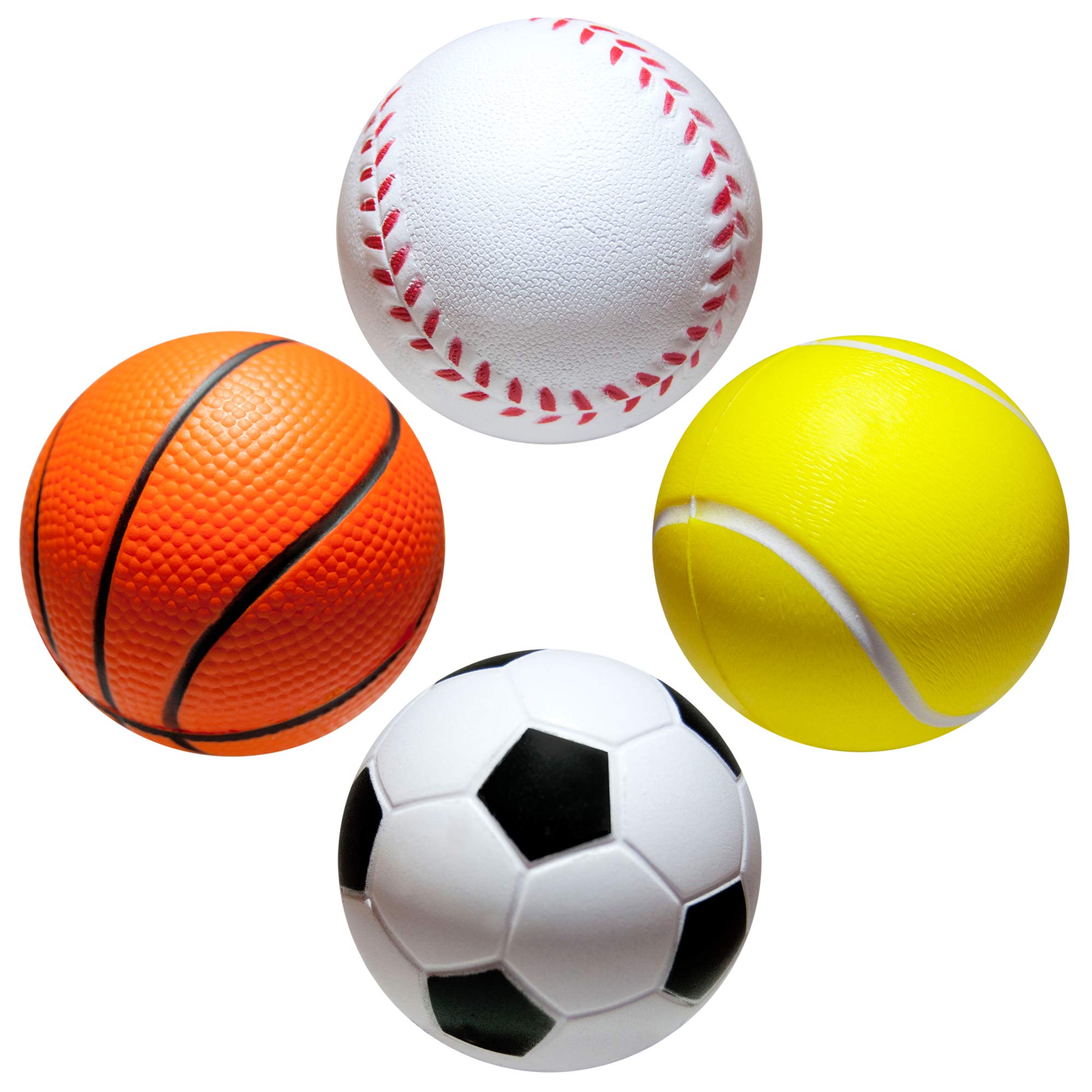 Envami® Palline Antistress Sportive - 4 Pezzi