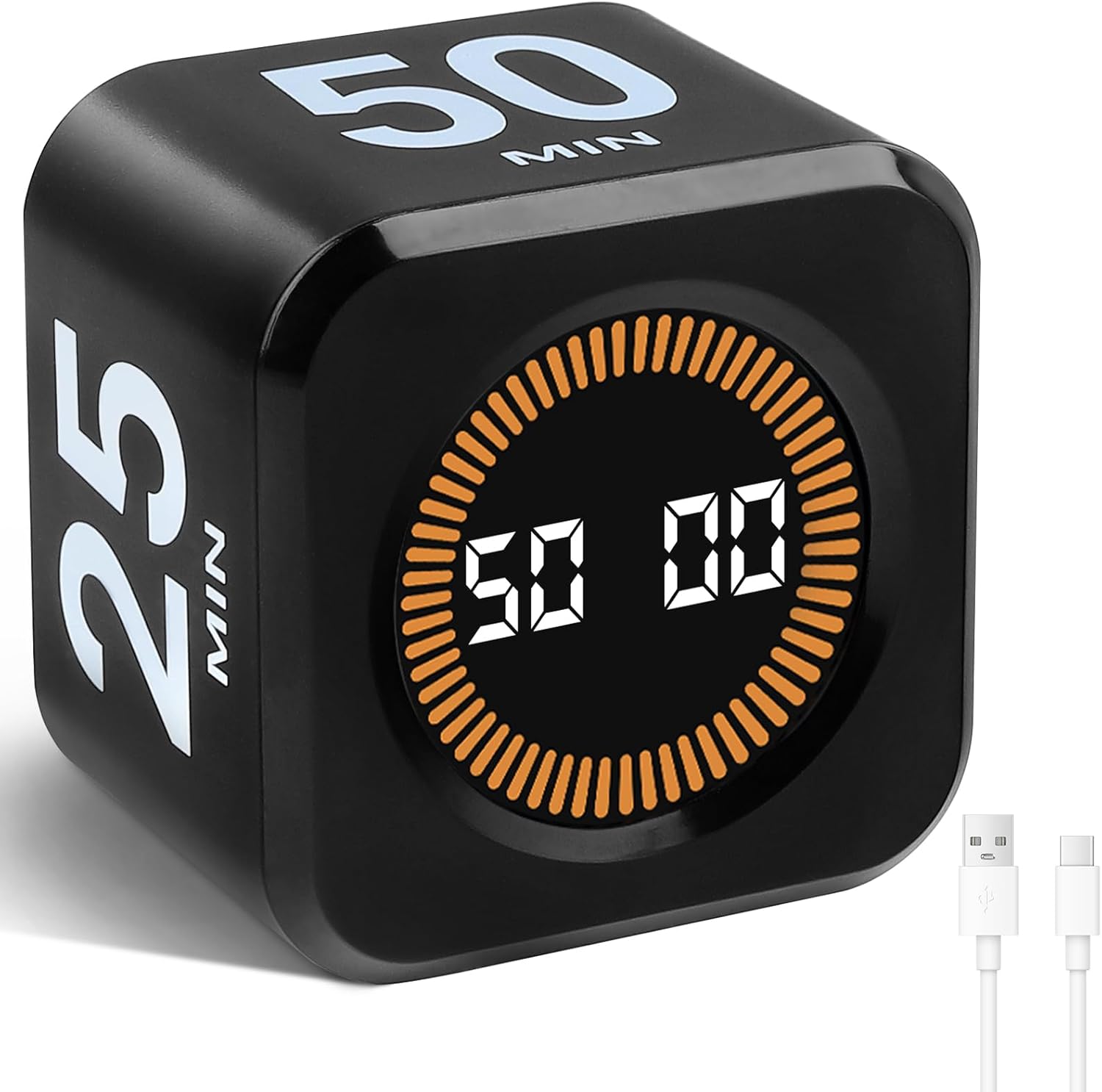 Cuteefun Timer Visuale Cubo Nero - immagine 1