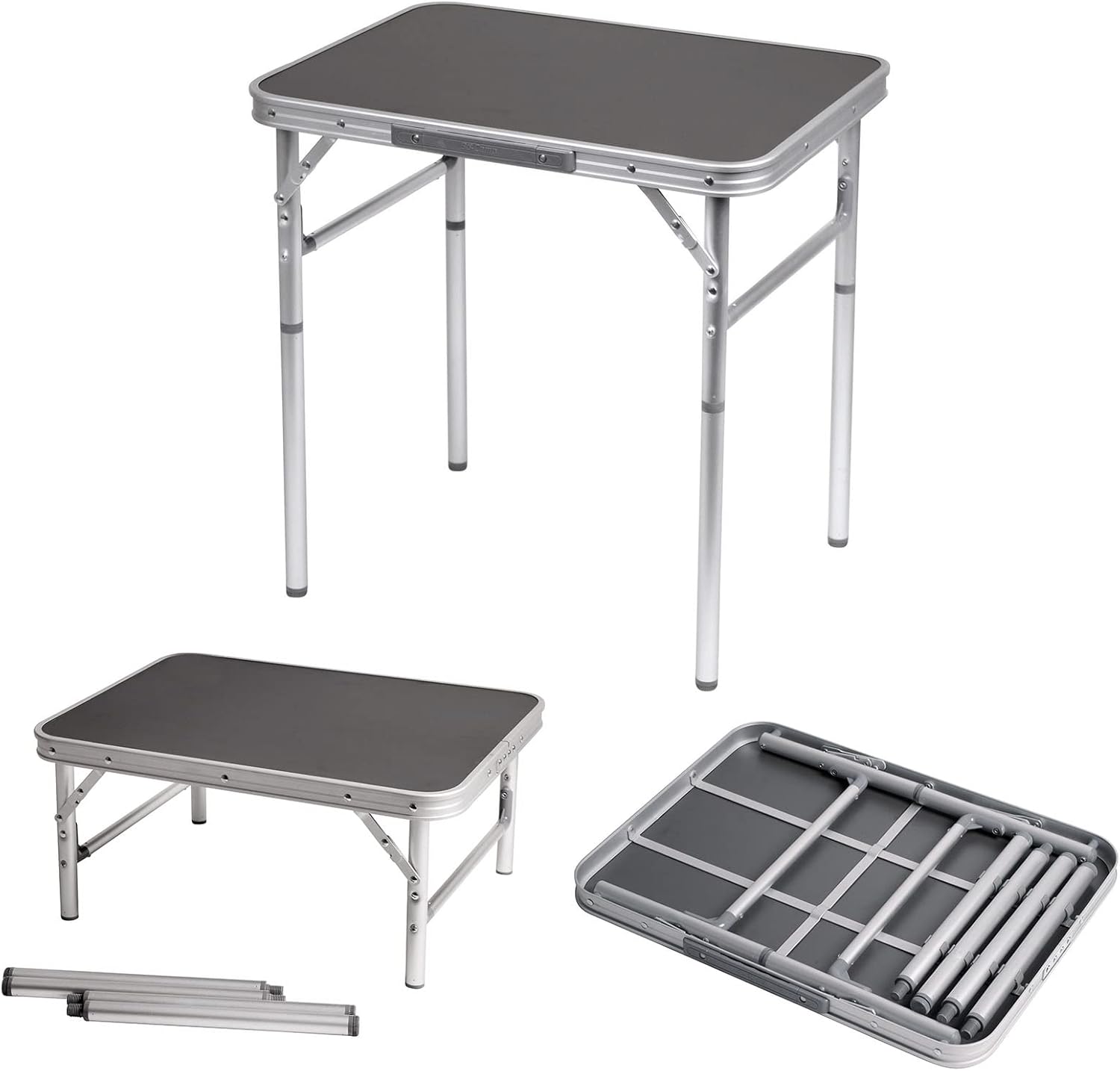 Bo-Camp - Tavolo - 60 x 45 cm, Grigio - immagine 1