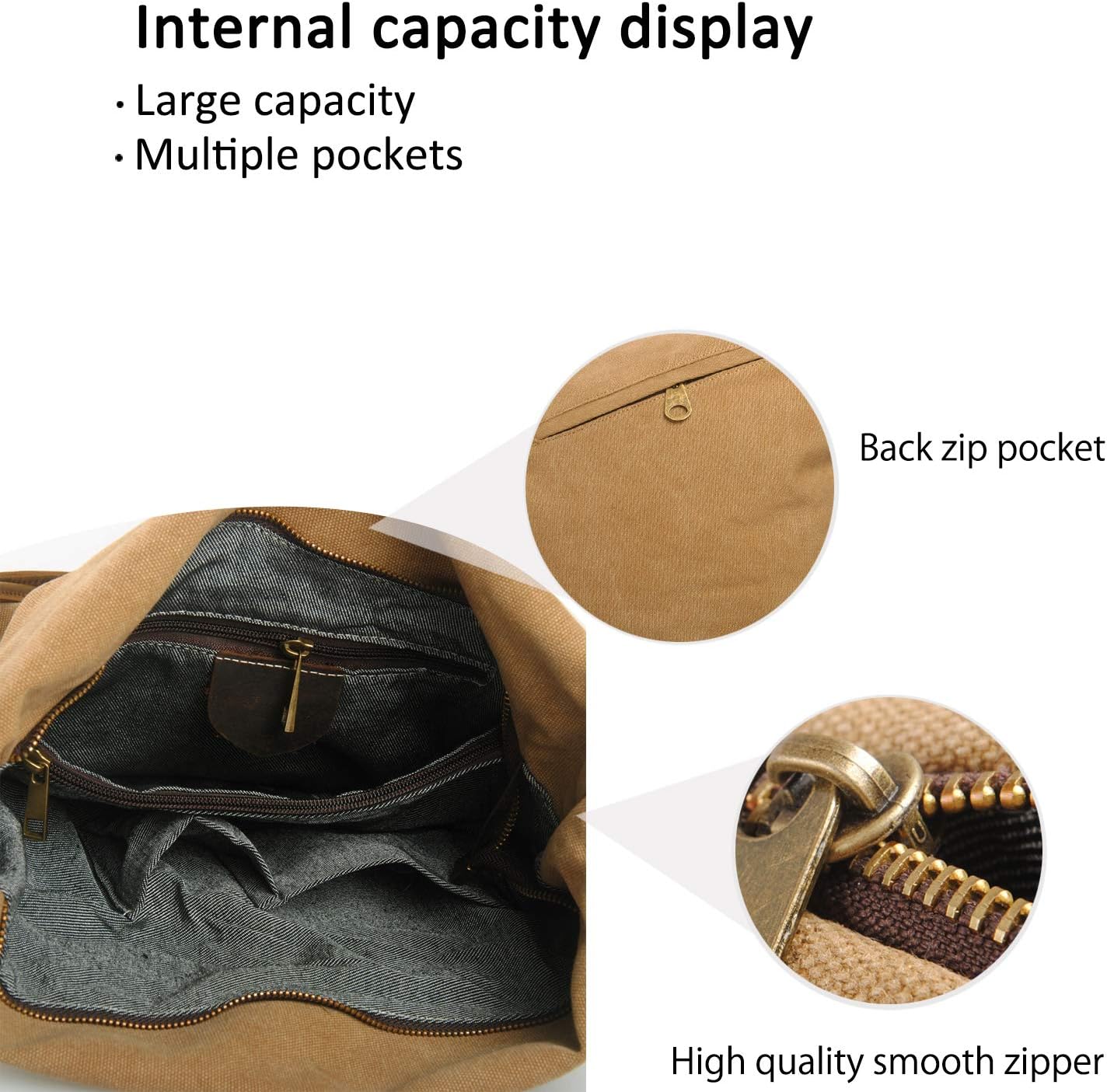 FANDARE Borsa a Tracolla Retro 13 pollici - immagine 5