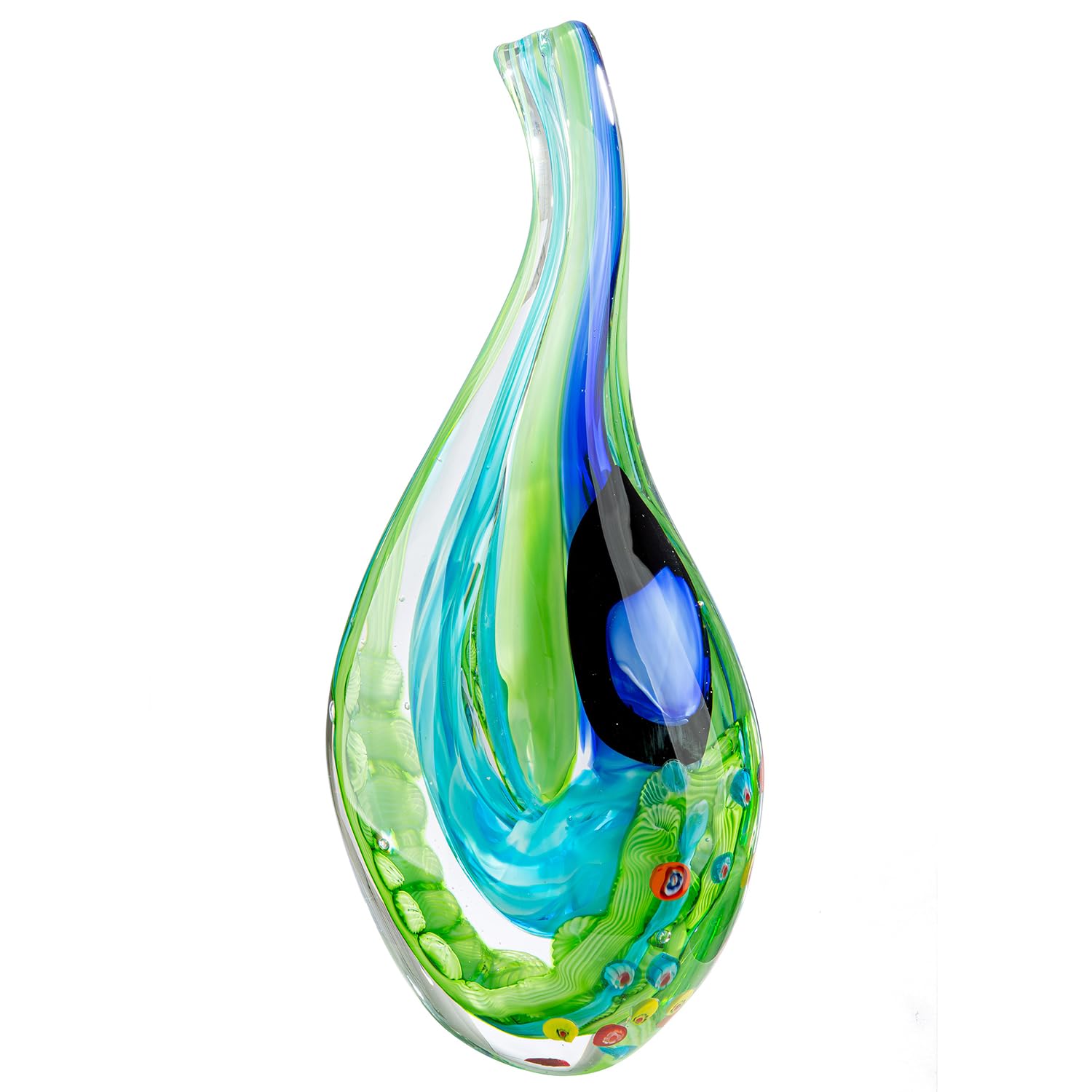 Vetro Art Oggetto Decorativo Viridis - Verde 38cm