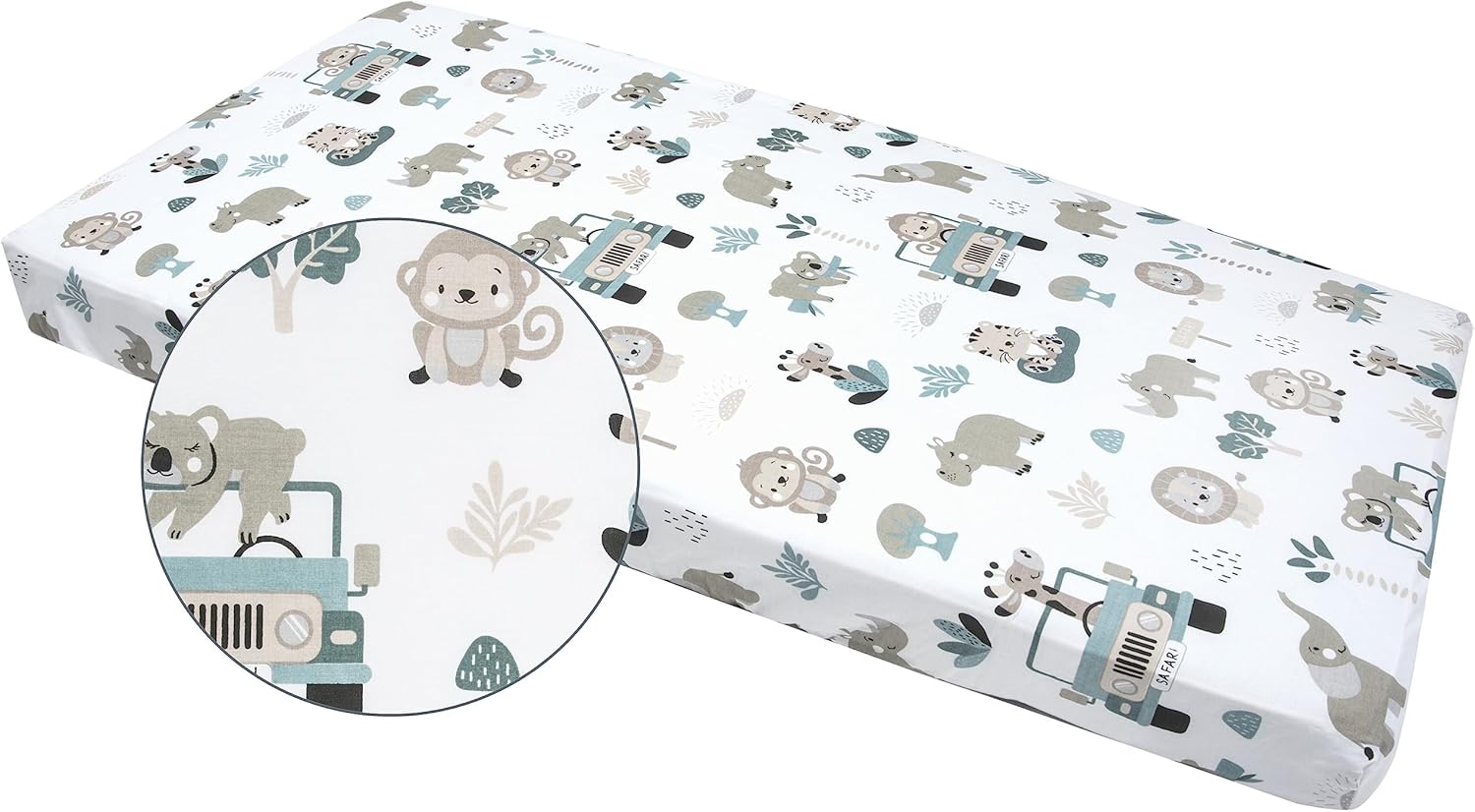 Medi Partners Lenzuolo con Angoli 60x120 cm 100% Cotone - immagine 4