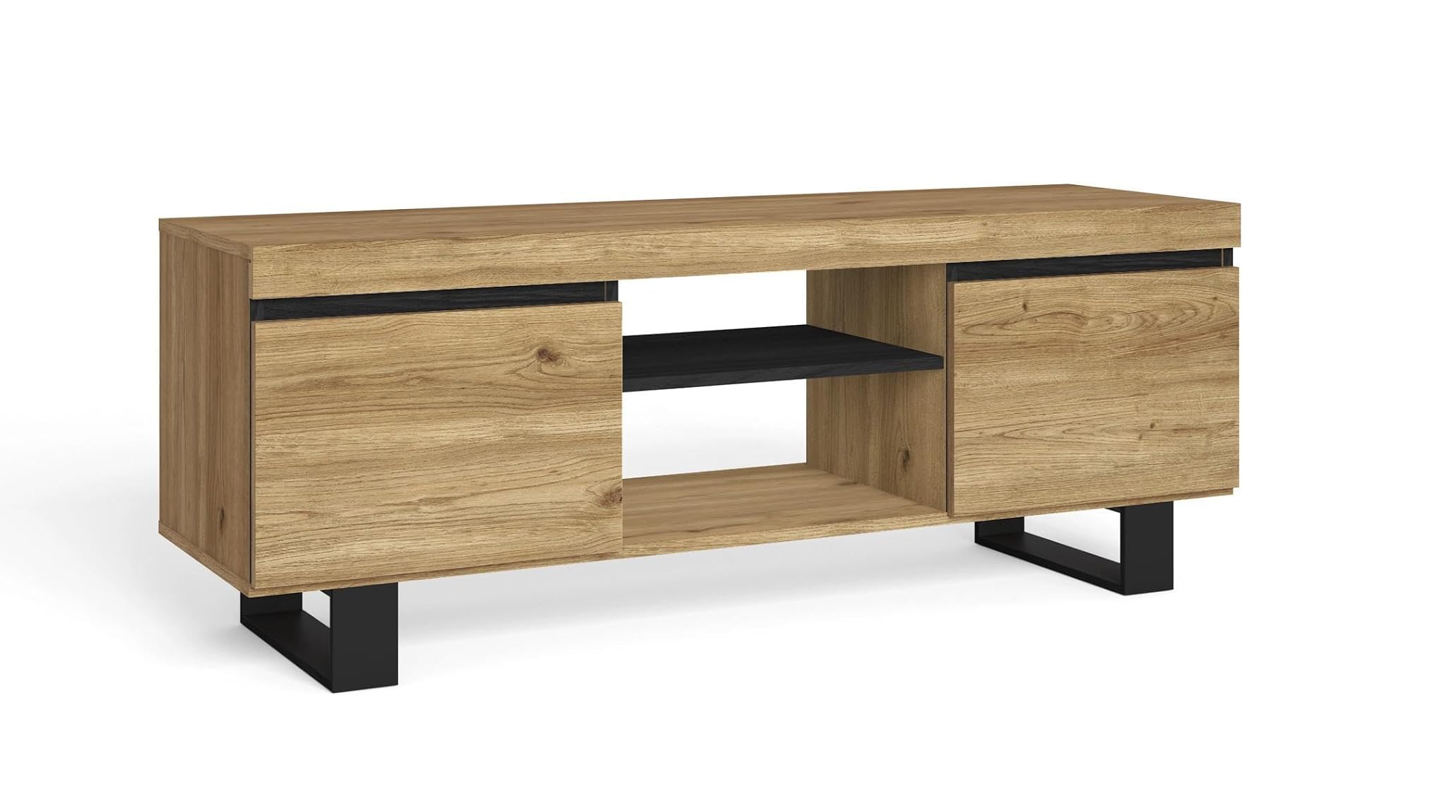 Skraut Home - Mobile TV Naturale Rovere/Nero