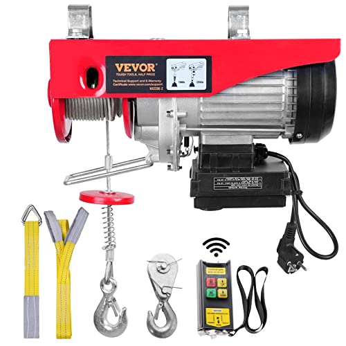 VEVOR Paranco a Leva Elettrico 1600W 1000kg