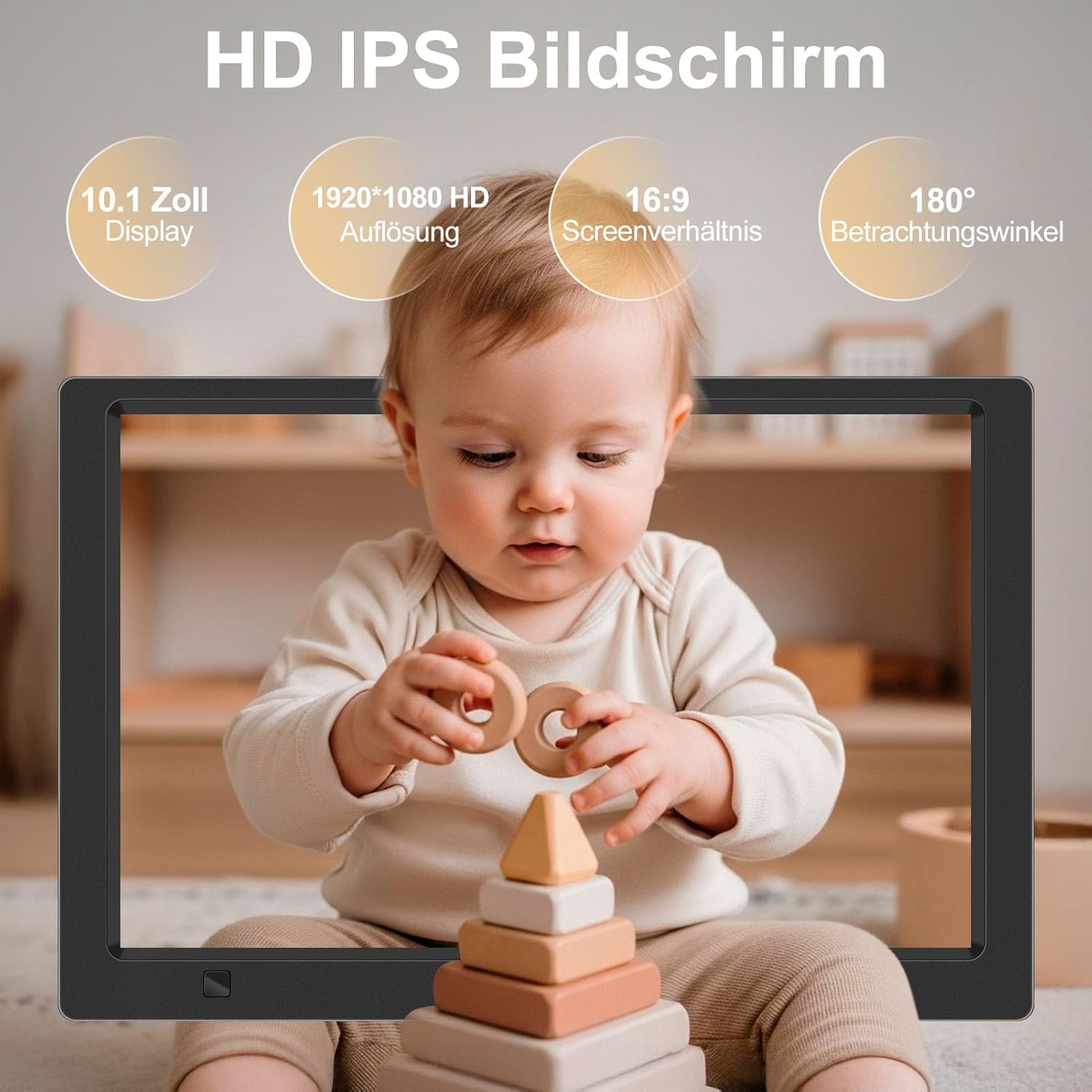 Cornice Digitale per Foto Elettronica IPS 10.1 pollici - immagine 3