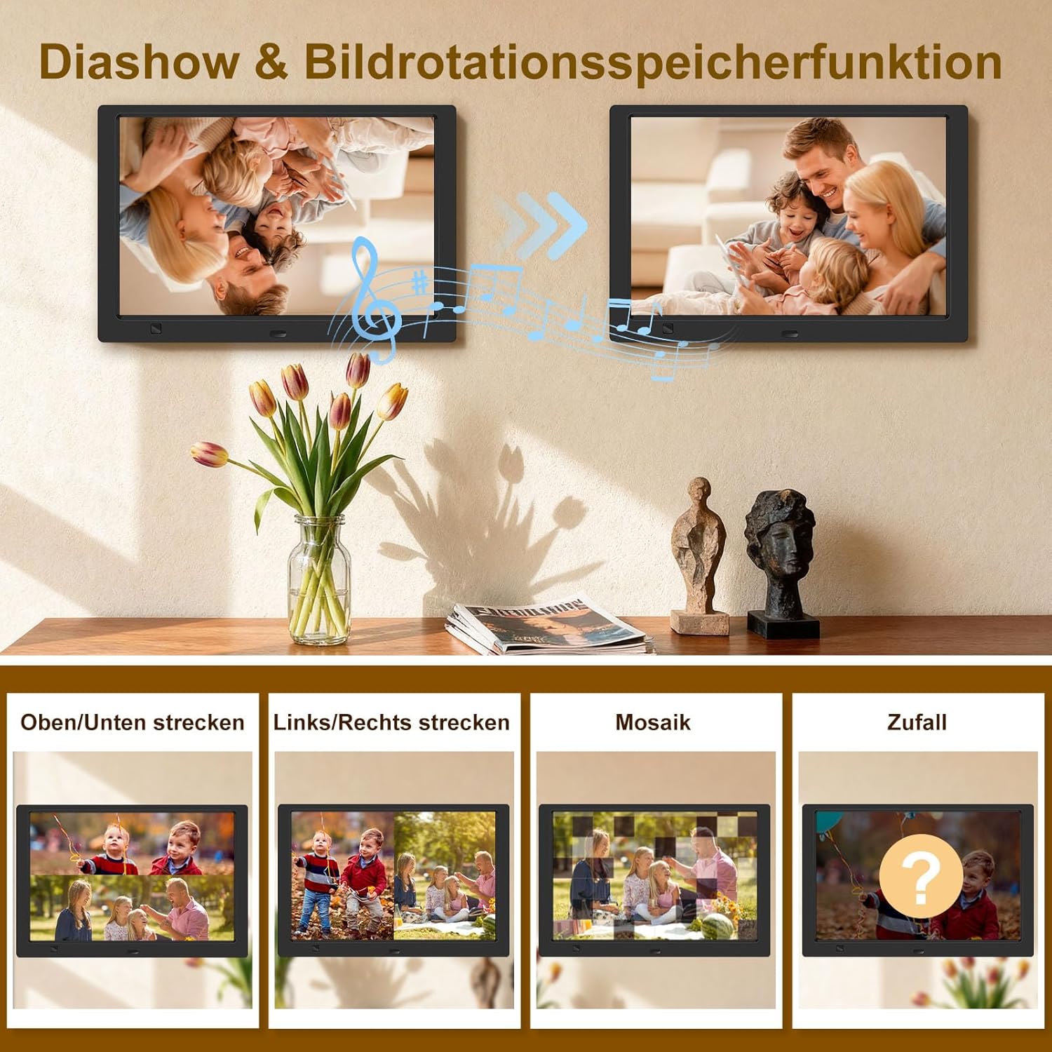 Cornice Digitale per Foto Elettronica IPS 10.1 pollici - immagine 6