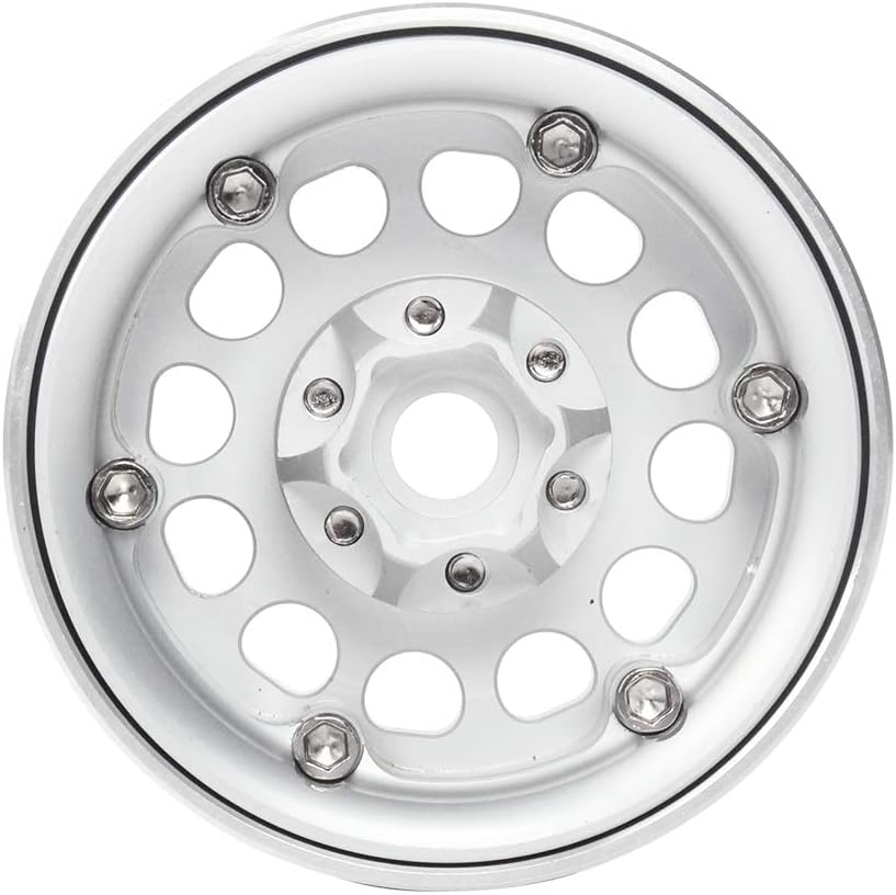 Injora 4PCS RC 1,9 Cerchioni Metallo Beadlock - immagine 5