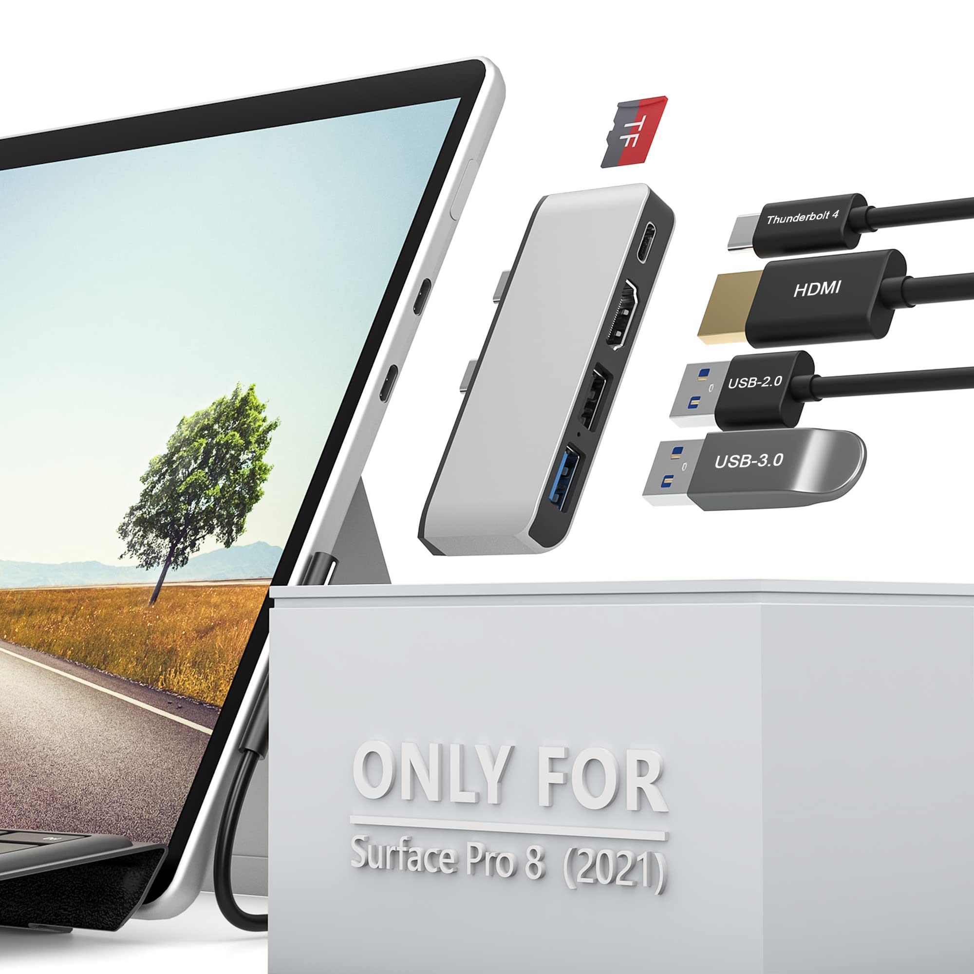 Hub USB C per Surface Pro 8 con HDMI 4K