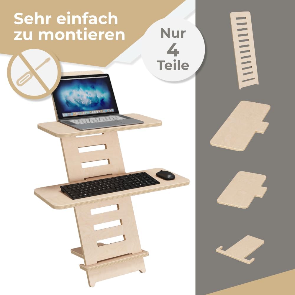 Stand Desk - Supporto Regolabile per Computer Portatile - immagine 4