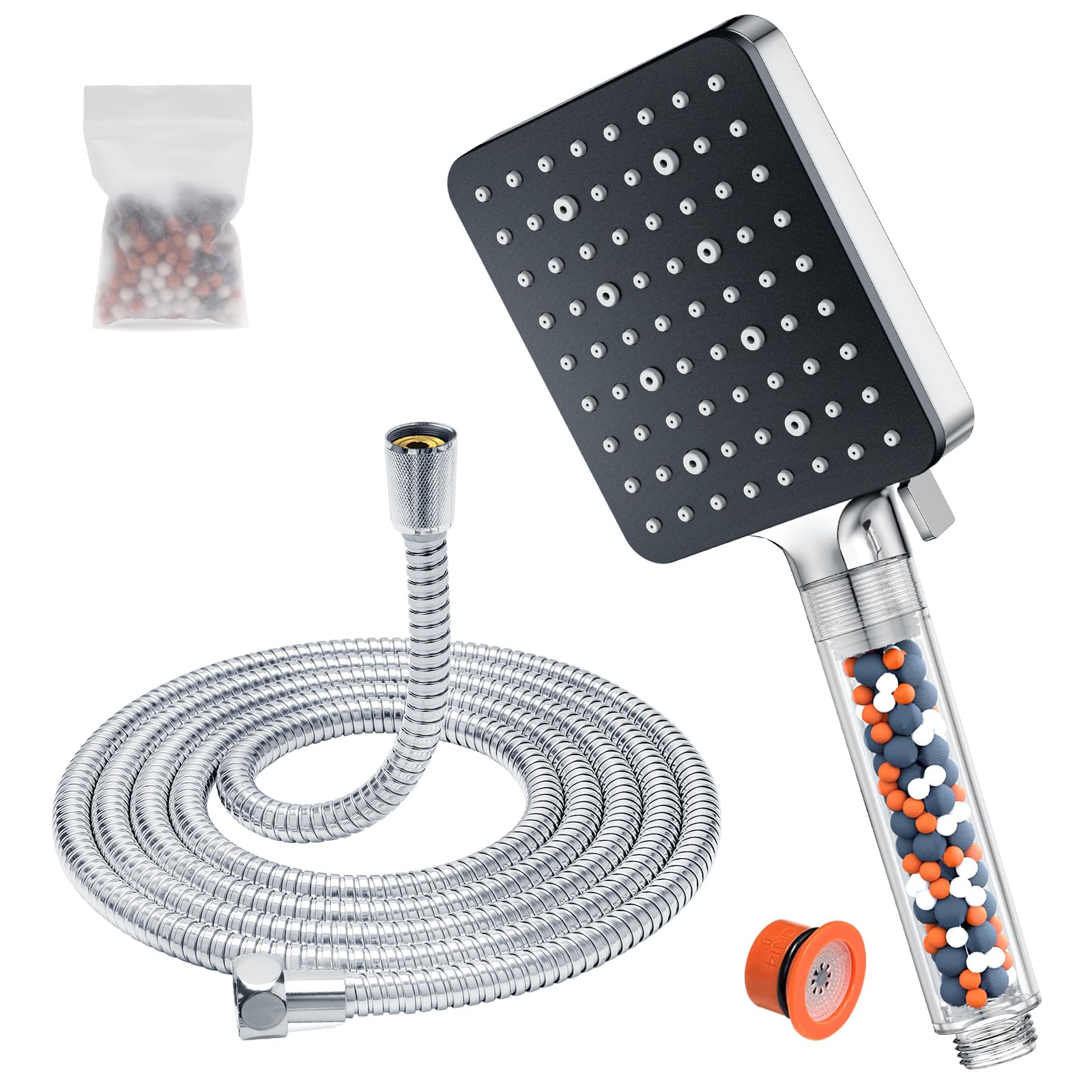 Yeaupe Pro Soffione Doccia Quadrato con Filtro Tubo